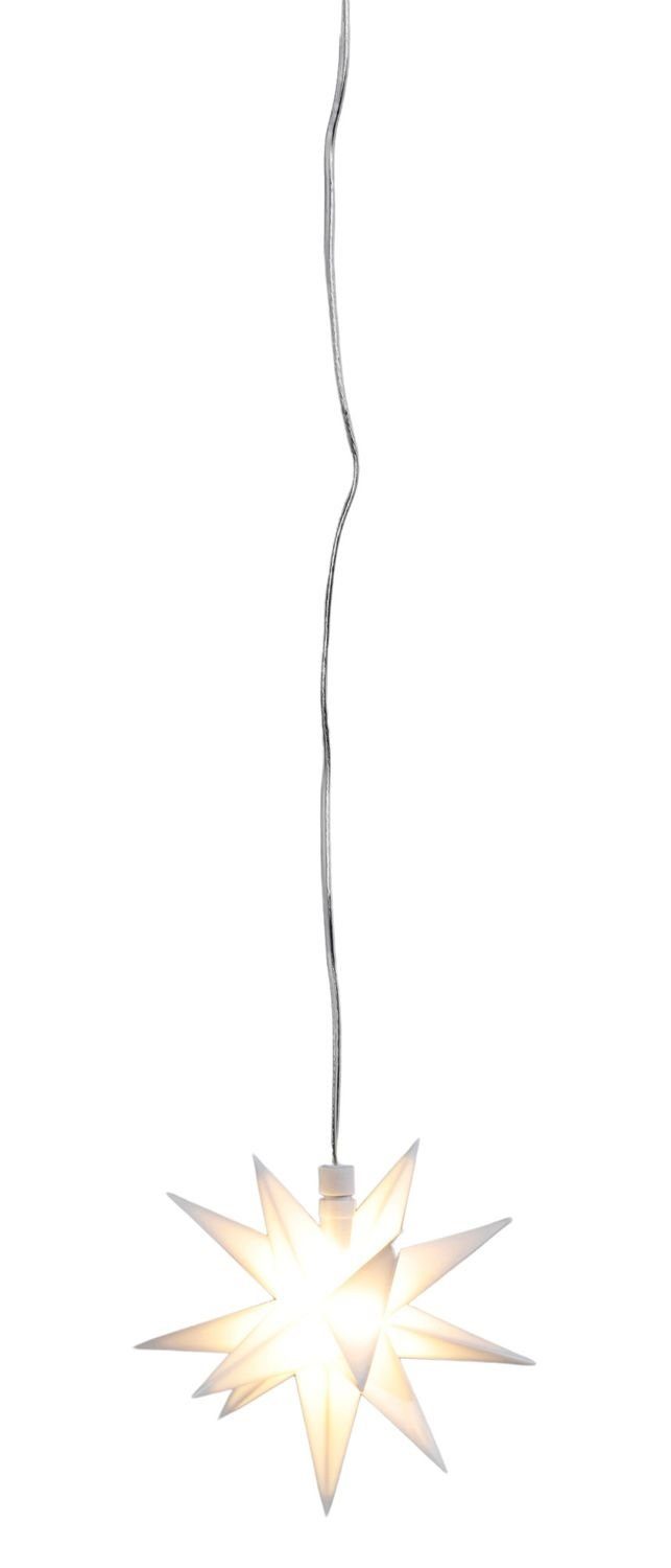 BURI Lichterkette Weihnachts-LED-Stern in 3D zum Hängen 12cm Leuchtstern Weihnachtsstern, Stern. € 8,99, (€ 8,99 pro 1 Stk).