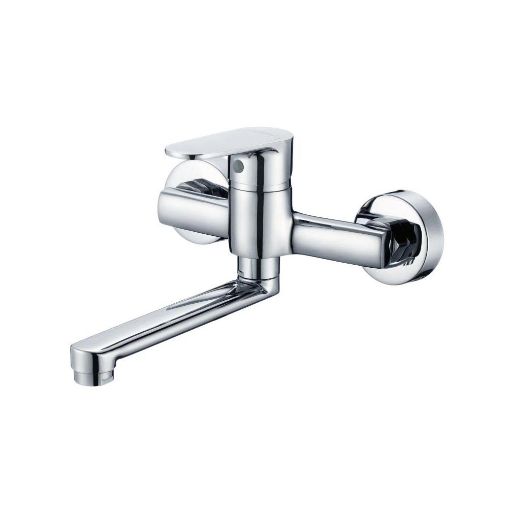 Hydroland Spültischarmatur Nero Küchenarmatur Wandmontage Einhebelmischer C günstig online kaufen