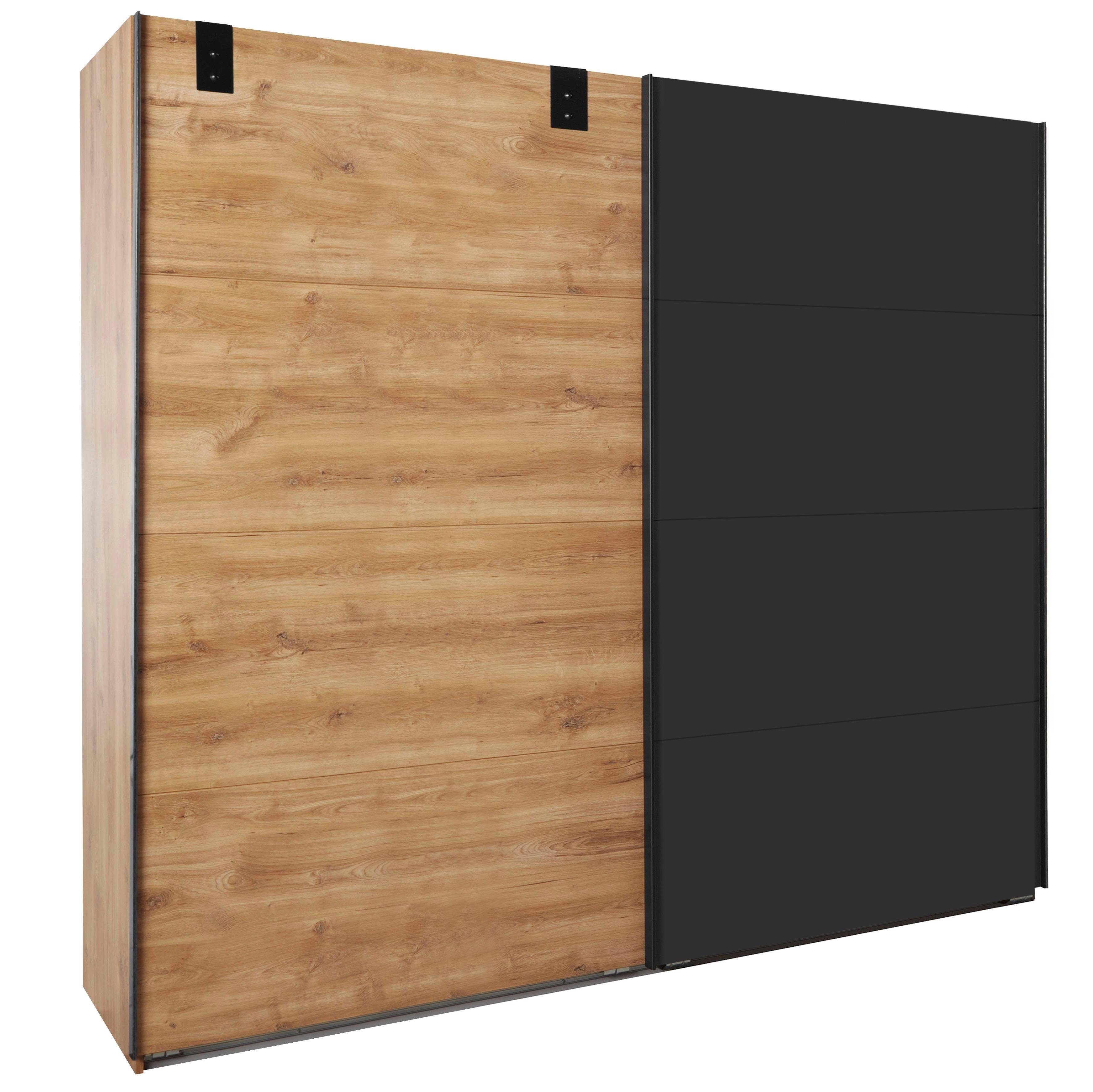 Wimex Schwebetürenschrank Malmö, Kleiderschrank wahlweise mit oder ohne Spiegel Kleiderschrank im Industrial Design, 225 oder 270cm breit