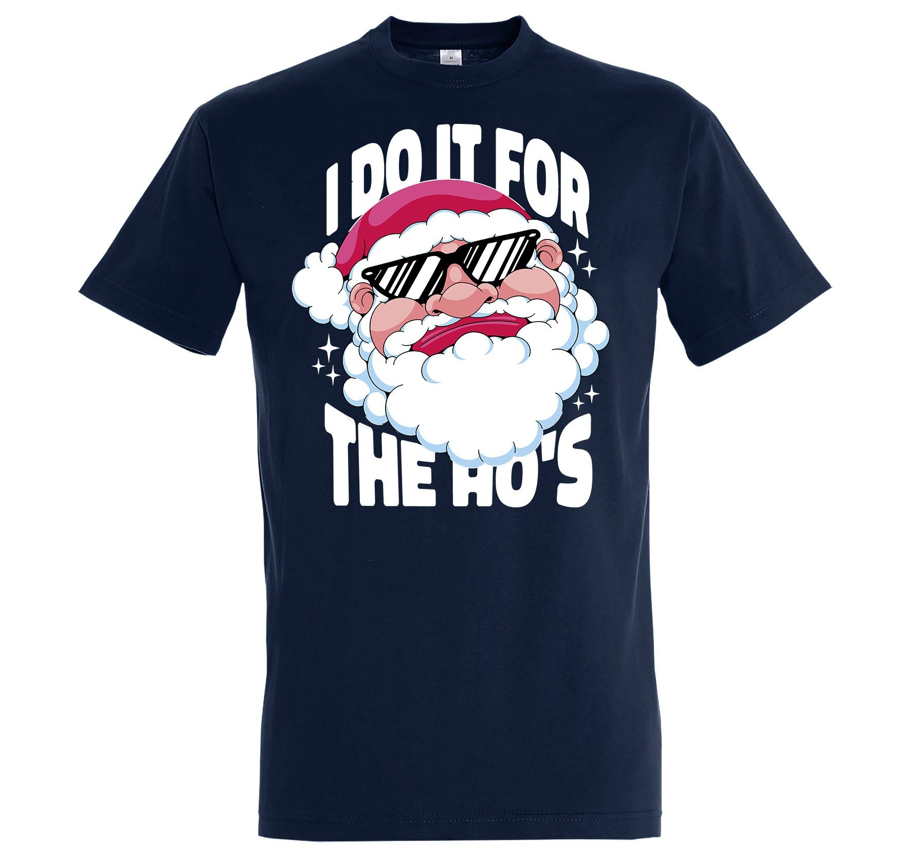 Youth Designz T-Shirt I Do it for the HO's Herren Shirt im Weihnachten Look Navy