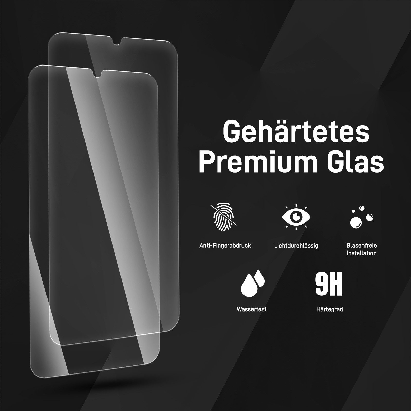 Tec-Expert Displayschutzglas 2X 9H Displayglas für Xiaomi Redmi 15C für Xiaomi Redmi 15C, Displayschutzfolie, 2 Stück, Displayschutz, Schutzglas, Bildschirmschu – Bild 2 von 5