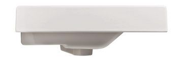 aquaSu Waschbecken linHa (Hänge-Waschtisch, 1-St., Waschbecken), 60 cm, Keramik, Weiß, Überlauf, 566896