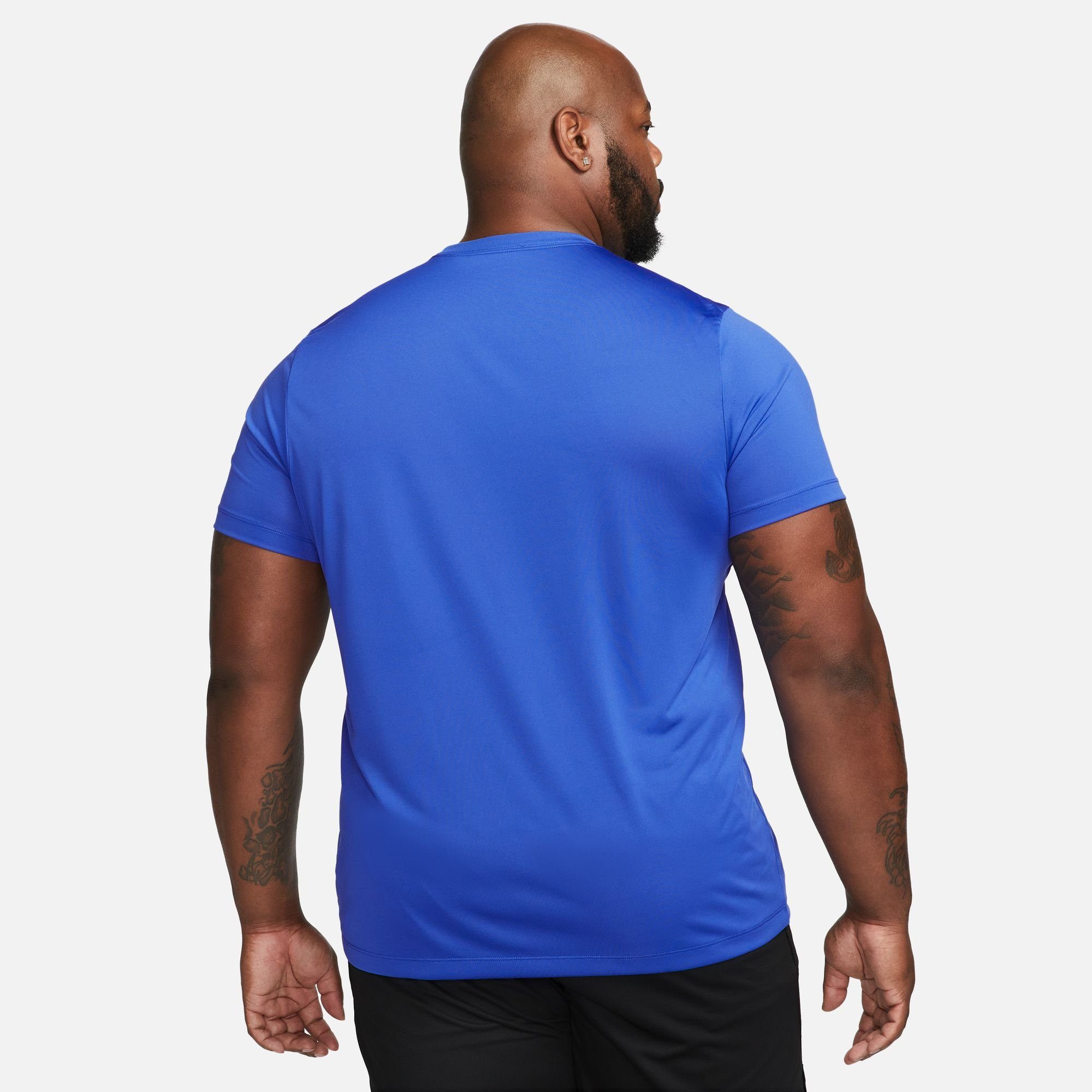 FITNESS Trainingsshirt T-SHIRT LEGEND blau Nike DRI-FIT MEN'S
