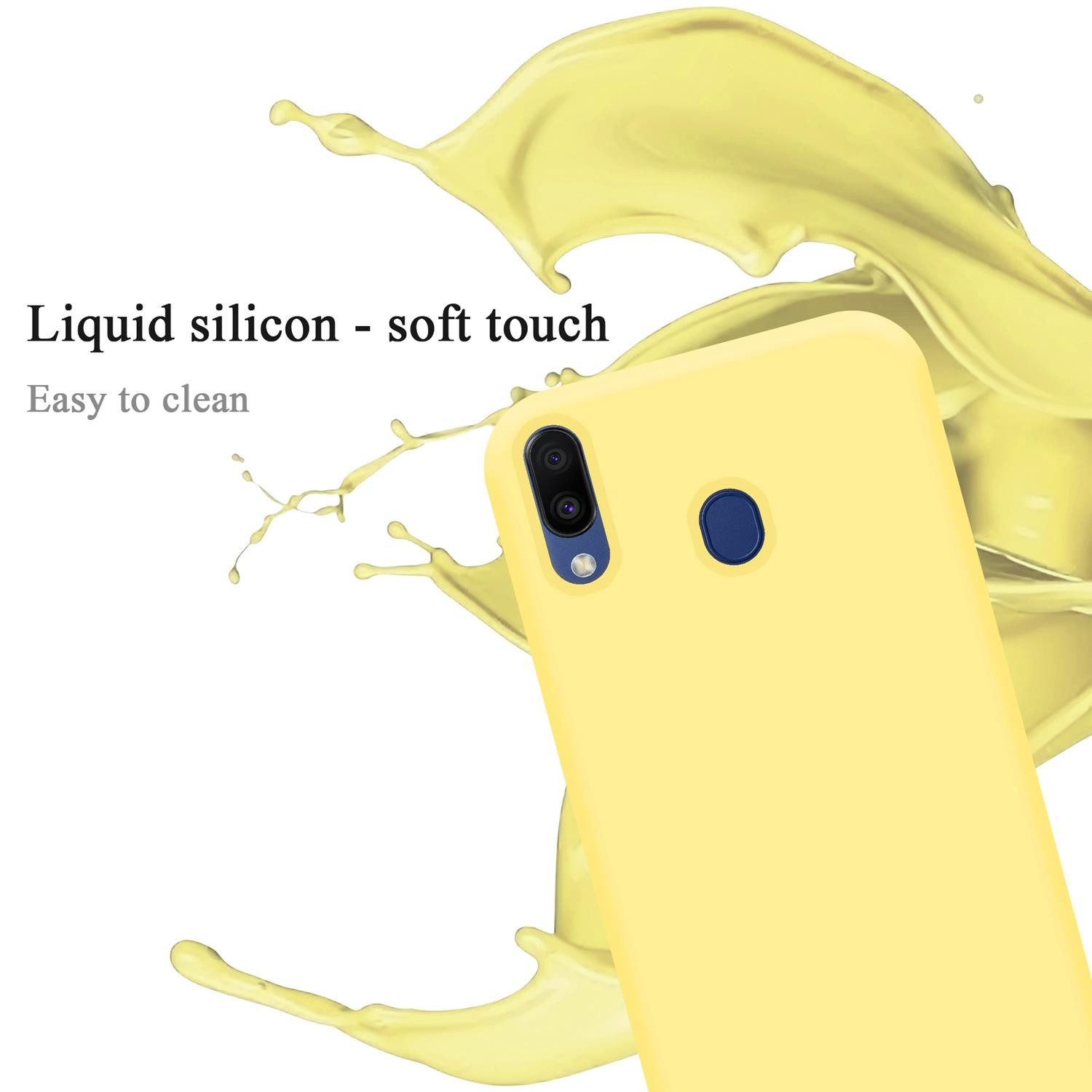 Cadorabo Handyhülle für Samsung Galaxy M20 Hülle Samsung Galaxy M20, Flexible Hülle TPU Silikon Schutzhülle Back Cover Case