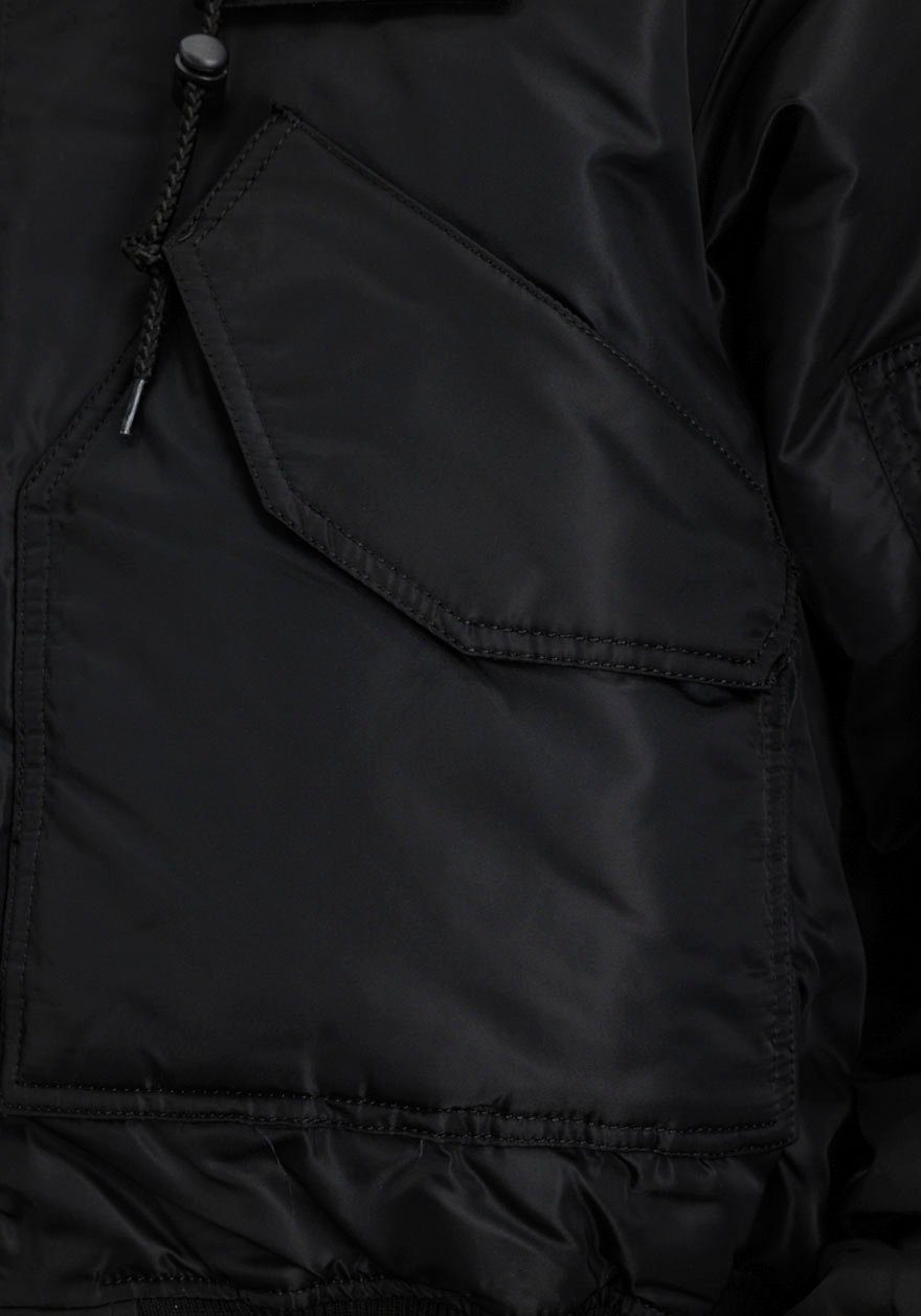 Alpha Industries Bomberjacke 45P Custom black/reflective Hooded