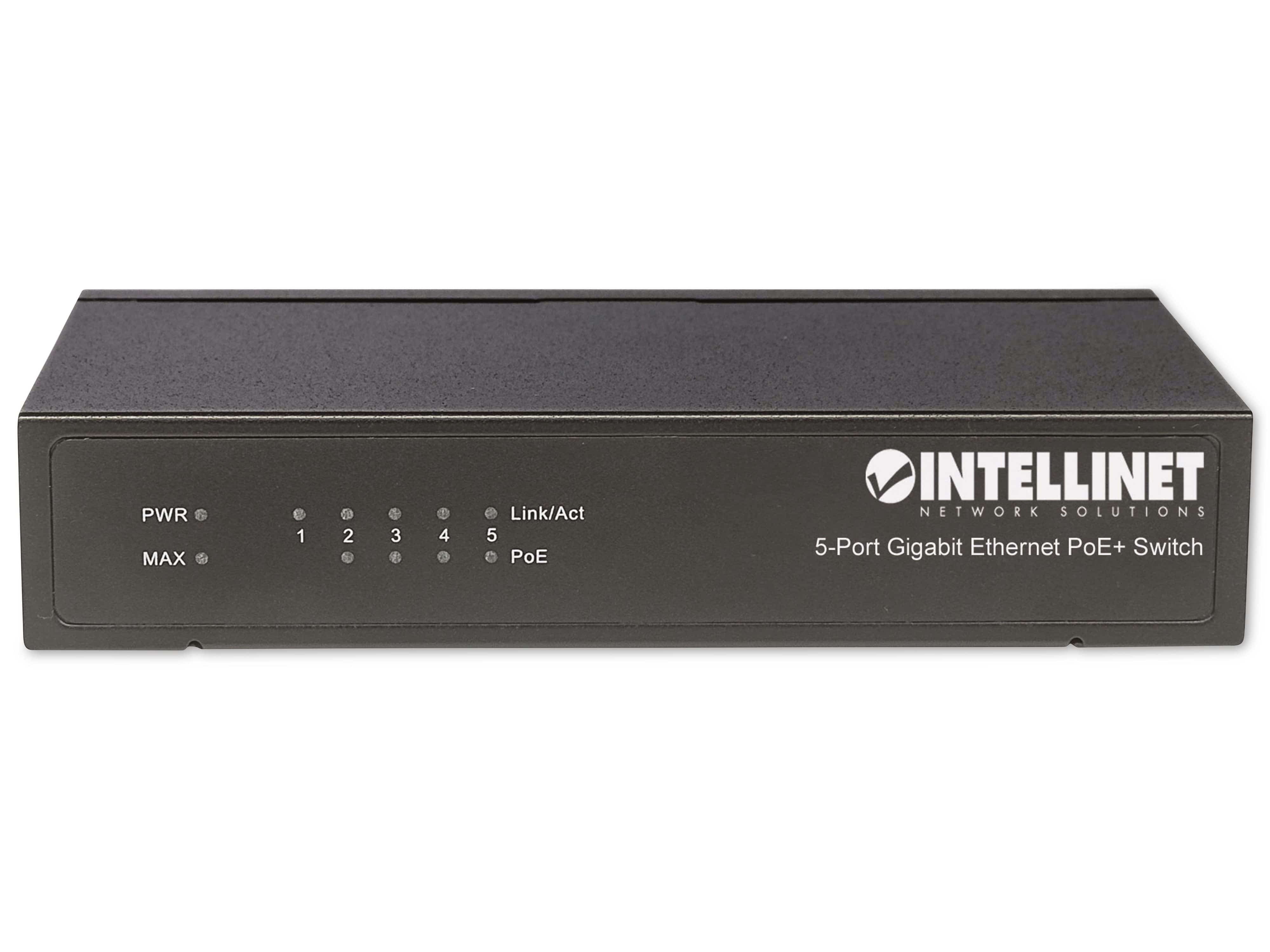 Switch Gigabit PoE+ 561228 5-Port Intellinet INTELLINET Netzwerk-Switch