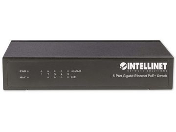 Intellinet INTELLINET PoE+ Switch 561228 5-Port Gigabit Netzwerk-Switch