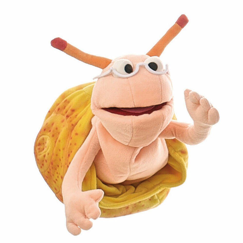 Living Puppets Handpuppe Living Puppets® Handpuppe Schnecke Finchen Sesamstrasse SE305 35 cm (Packung), Sehr gut geeignet um Geschichten zu erzählen