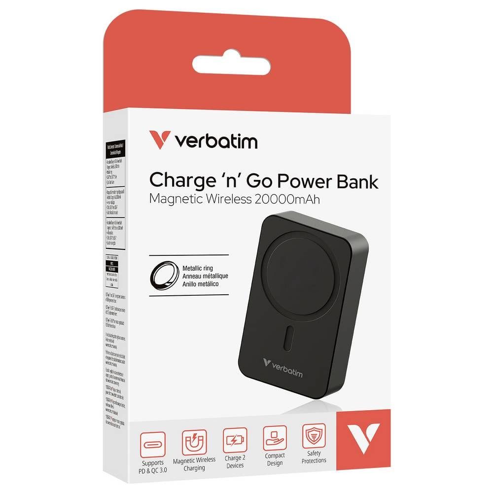 Verbatim Charge 'n' Go Essentials Powerbank 20000 mAh USB PD 3.0, QC 3.0, Powerbank – Bild 5 von 5