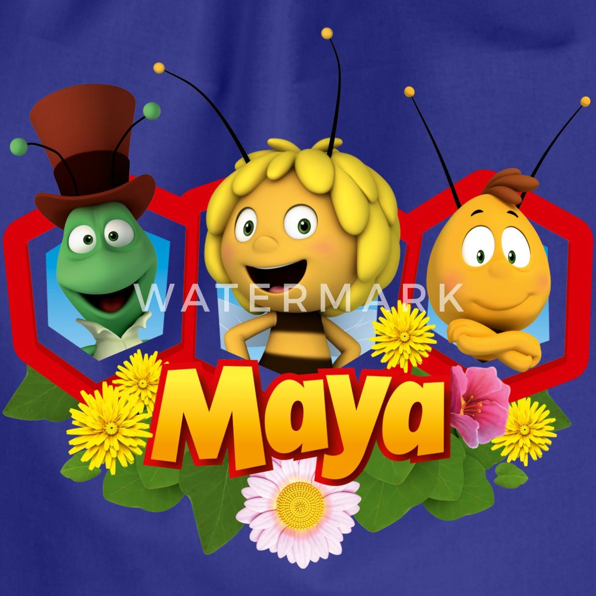 Spreadshirt Turnbeutel Biene Maja Freunde Flip Willi Turnbeutel (1-tlg)