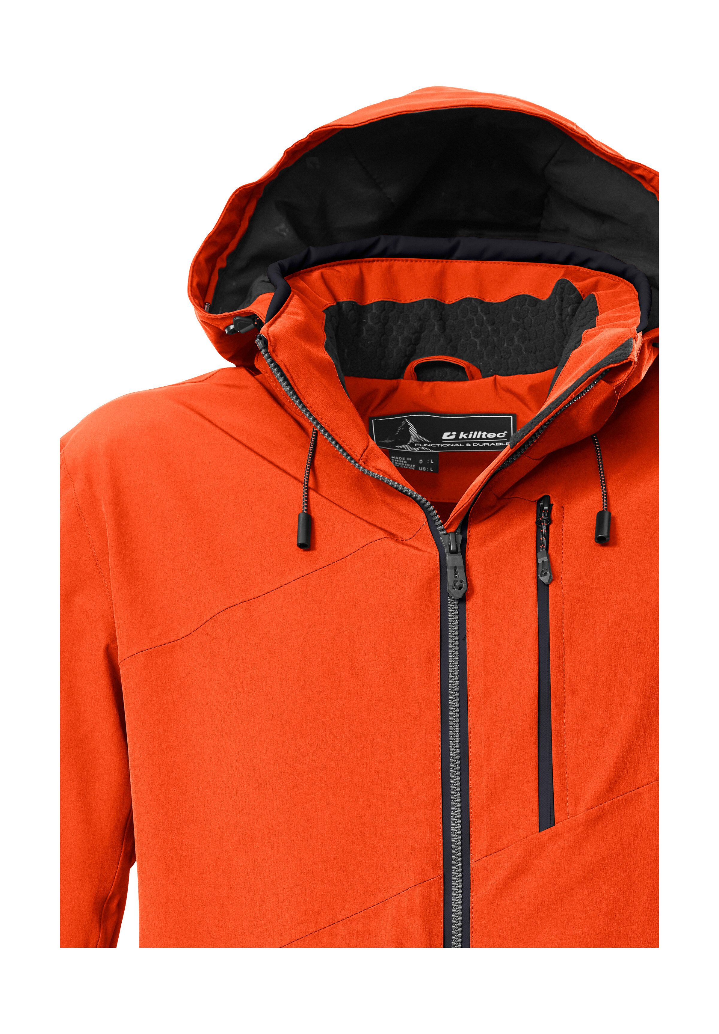 Killtec Skijacke KSW 24 MN SKI JCKT Atmungsaktive, wasser- u. winddichte Funktionsjacke, abnehmbare Kapuze