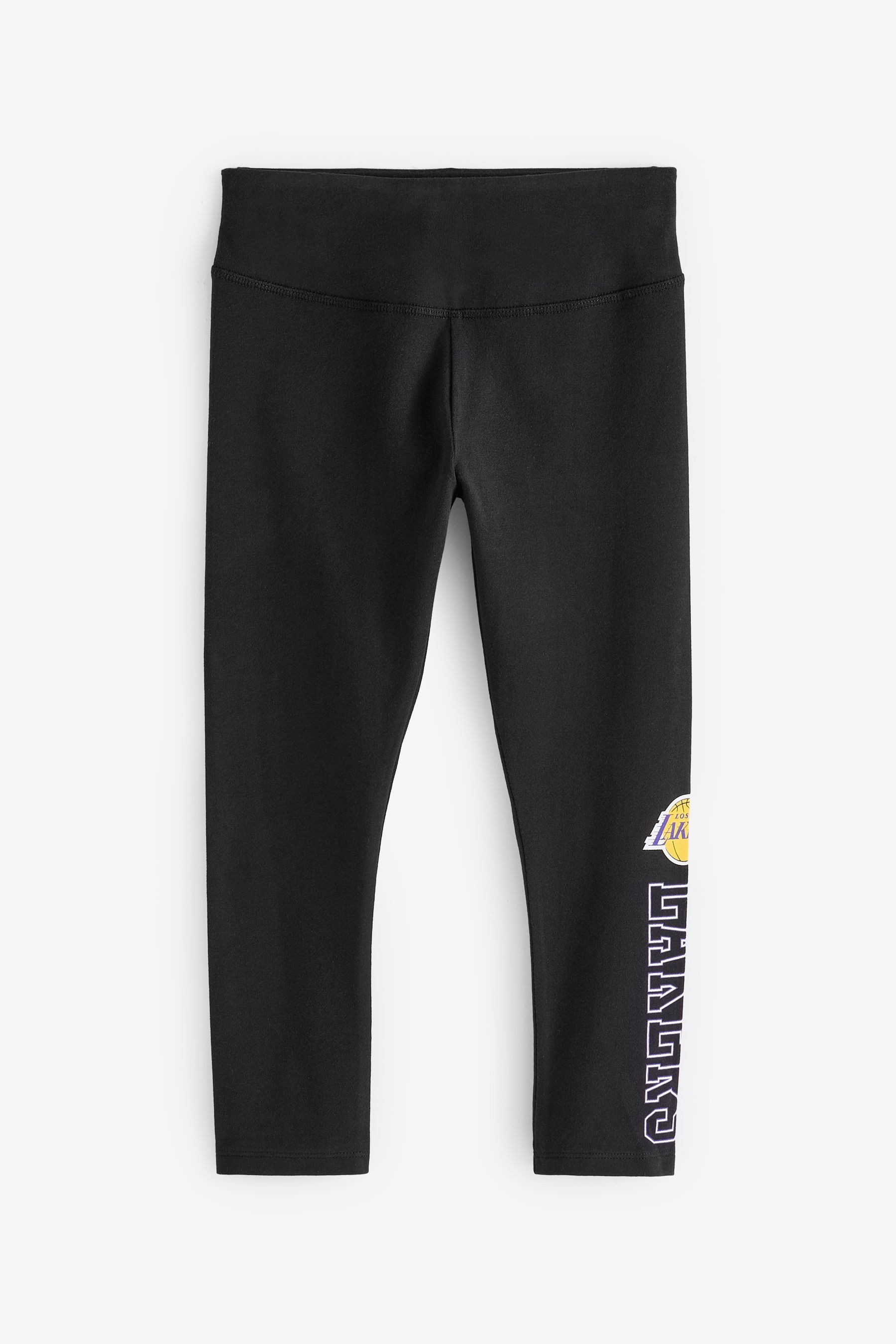 Leggings Metallic-Leggings mit Seitenstreifen