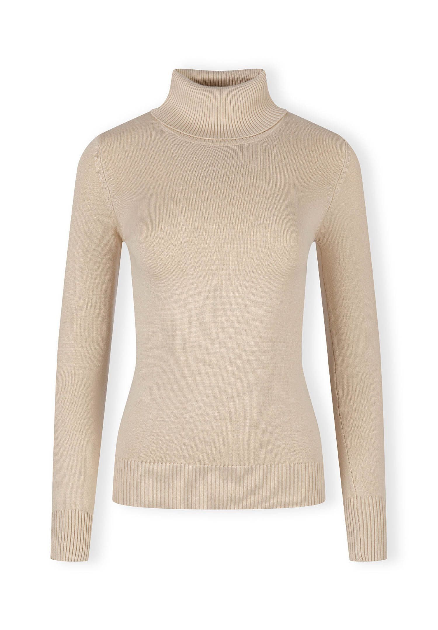 Respect Strickpullover Rollkragenpullover mit Rippbündchen und günstig online kaufen