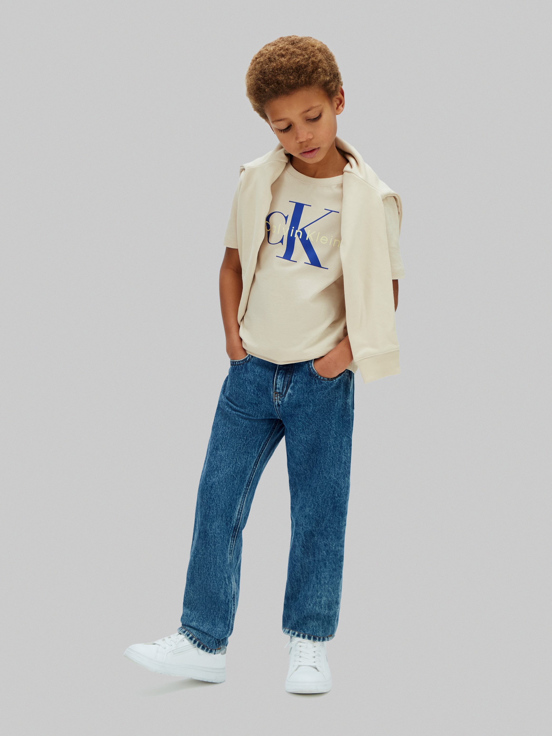 Calvin Klein Jeans T-Shirt MONO LOGO T-SHIRT Regular fit für Kinder, mit Logoschriftzug