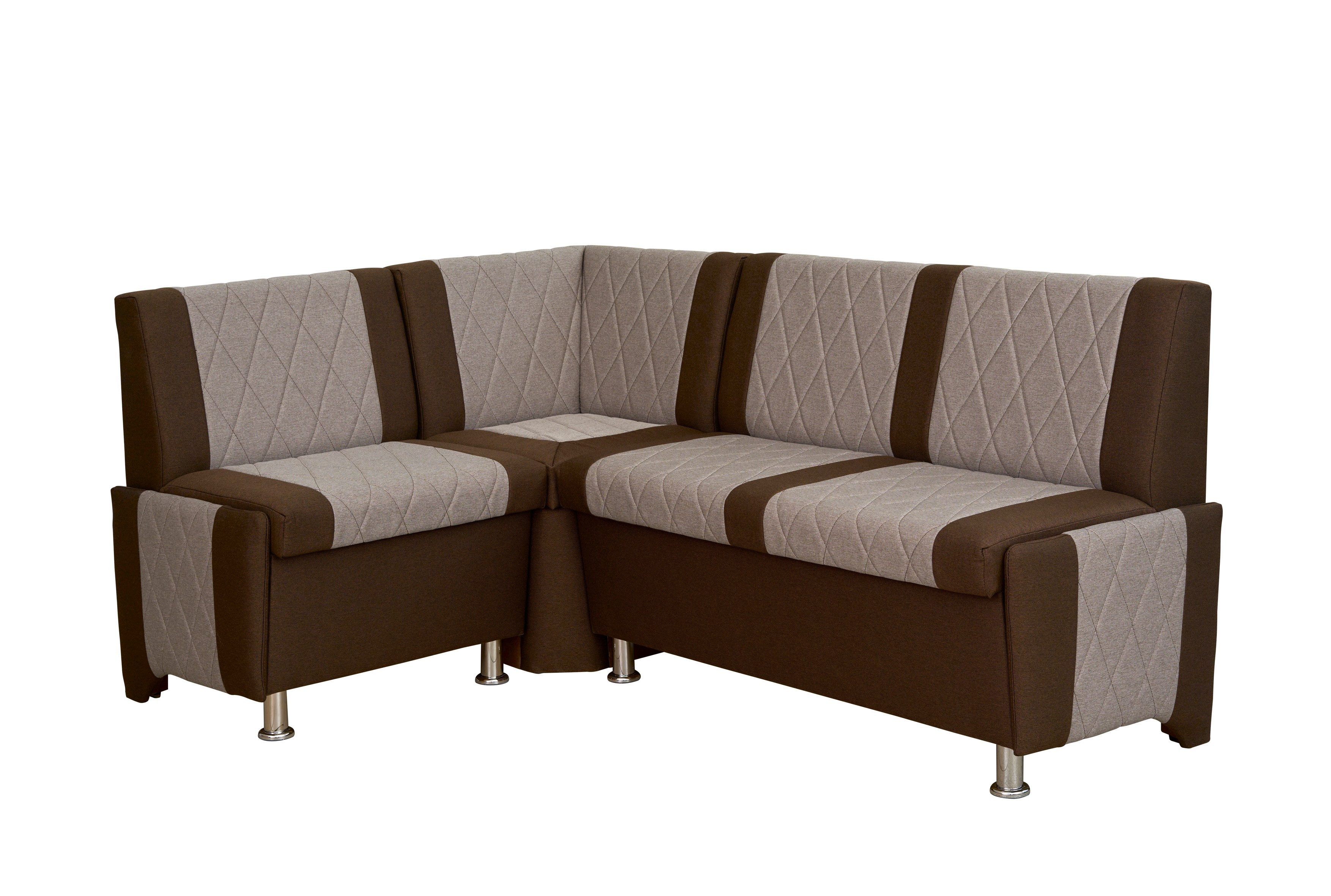 Rodnik Eckbank mit Stauraum Polin (Sitzbank gepolstert für Esszimmer, Küche), aus Kunstleder oder Möbelstoff