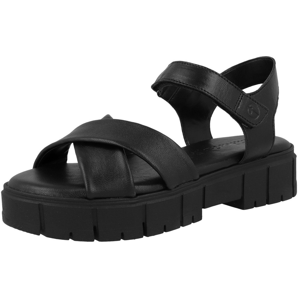 Tamaris 1-28242-20 black Damen Sandale leather
