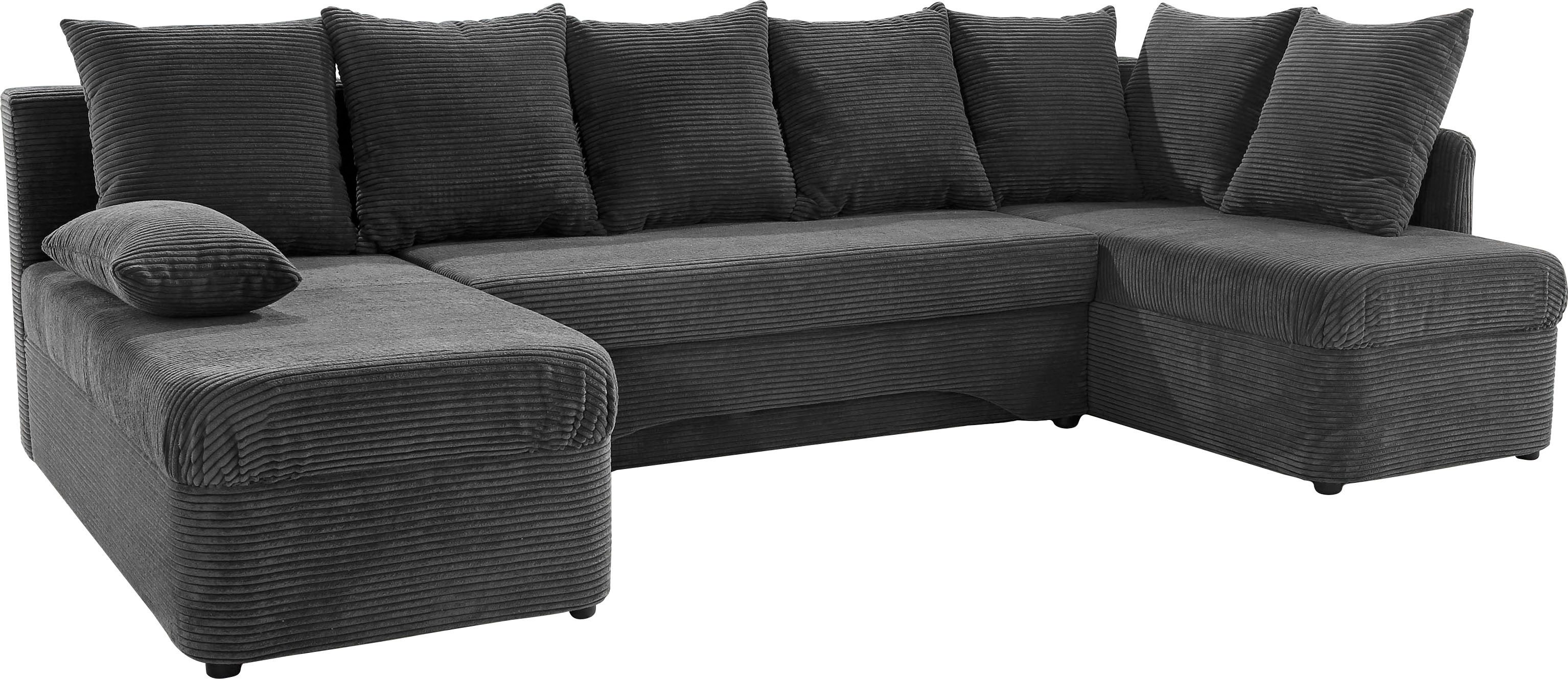 Jockenhöfer Gruppe Wohnlandschaft U-Form, B: 260 cm, mit Bettfunktion & Bettkasten