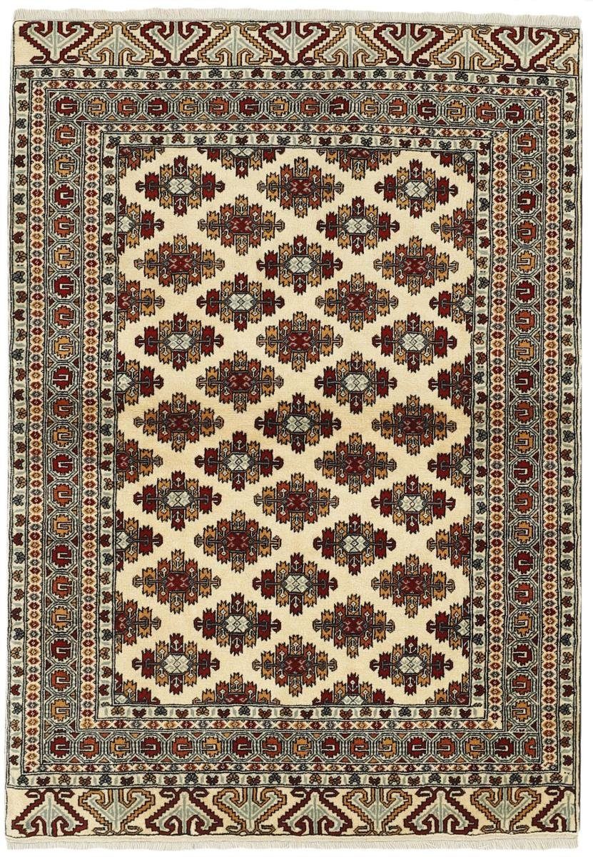 Orientteppich Turkaman 134x188 Handgeknüpfter Orientteppich / Perserteppich, Nain Trading, rechteckig, Höhe: 6 mm | Kurzflor-Teppiche