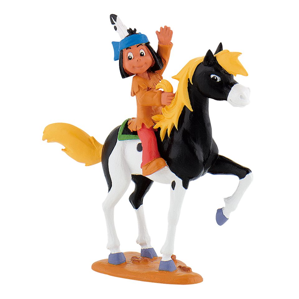 BULLYLAND Spielfigur Bullyland Yakari auf Kleiner Donner