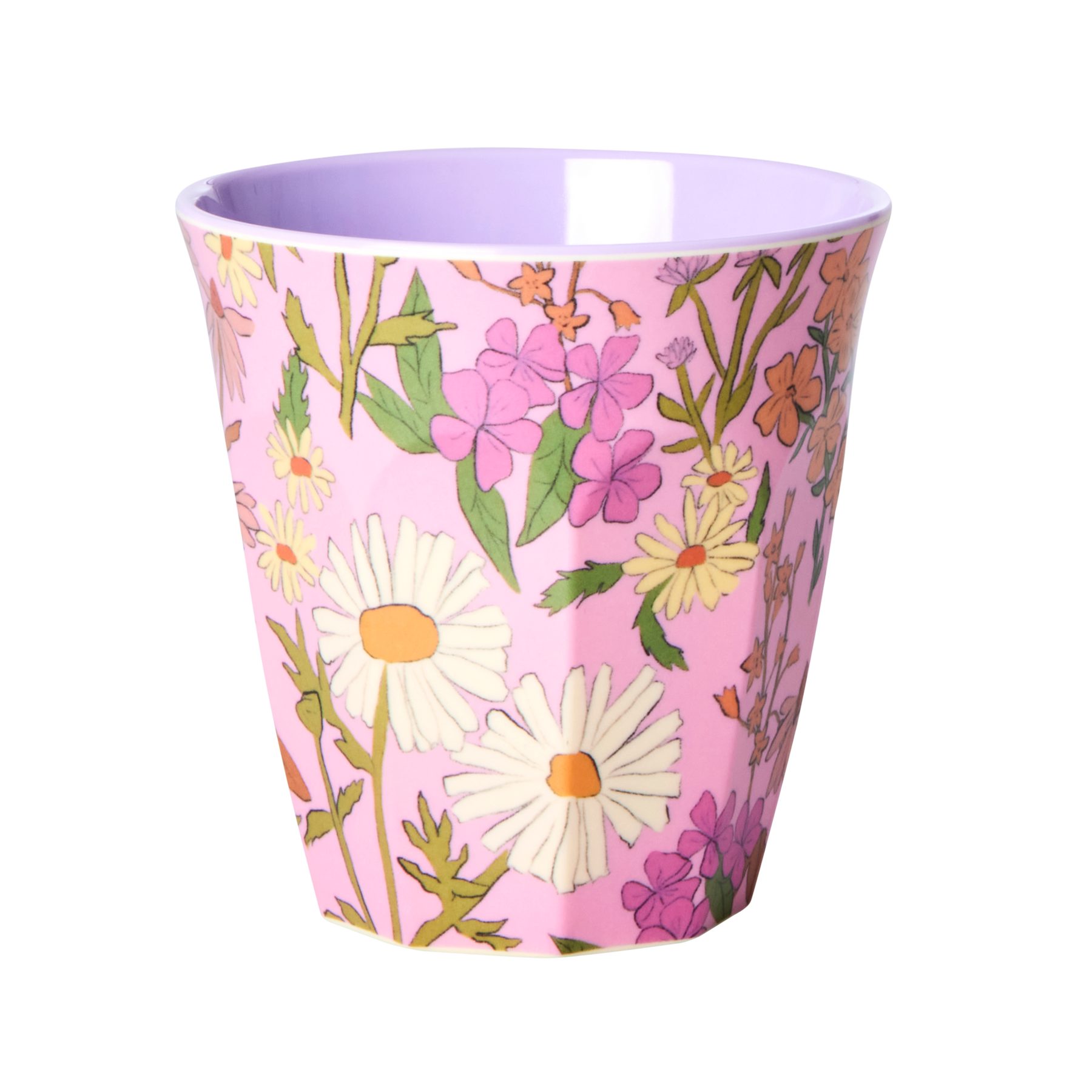 rice Becher Rice Mittelgroße Becher - Hellrosa - Daisy Dearest Print, Melamin