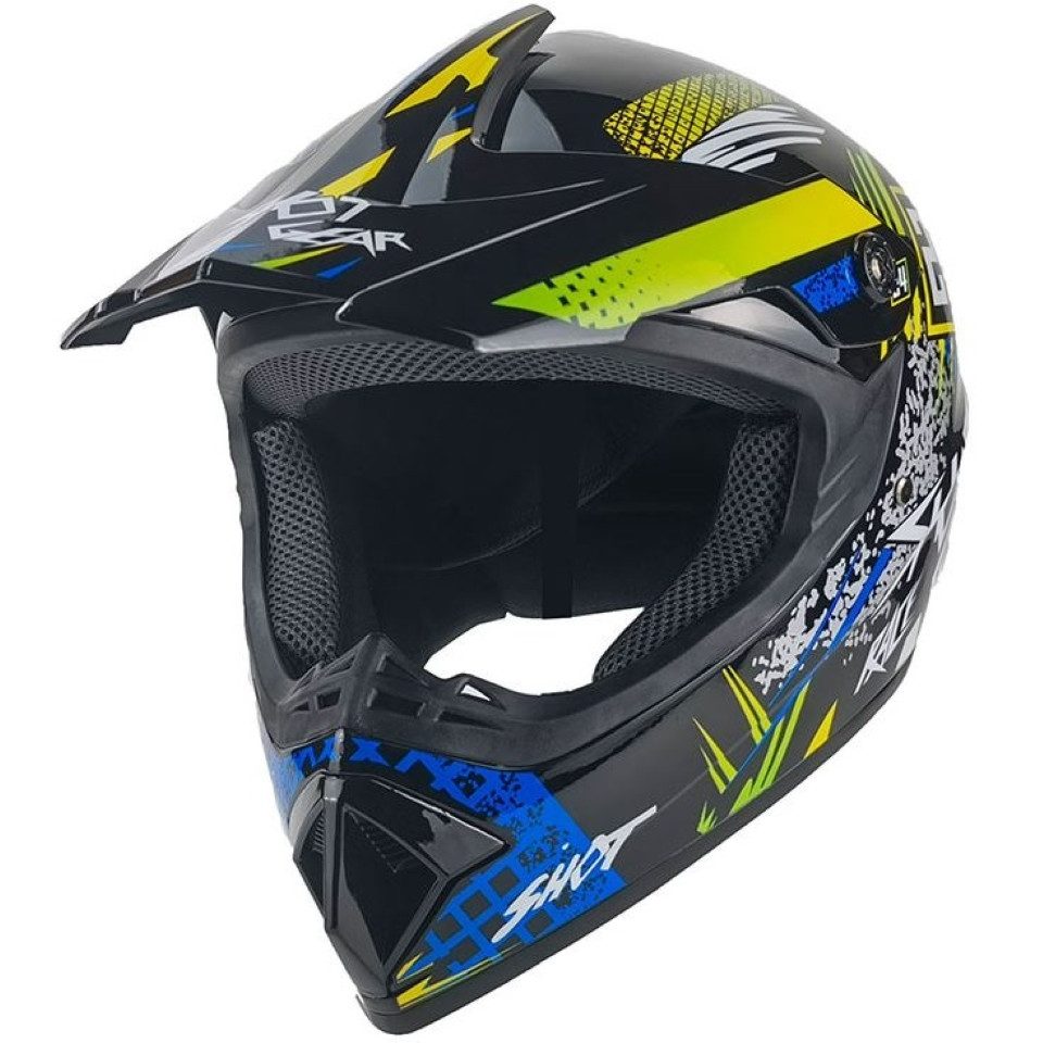 FunSport-Factory Motocrosshelm Shot Kinder Crosshelm Motocross Helm Kinder Motorradhelm Offroad