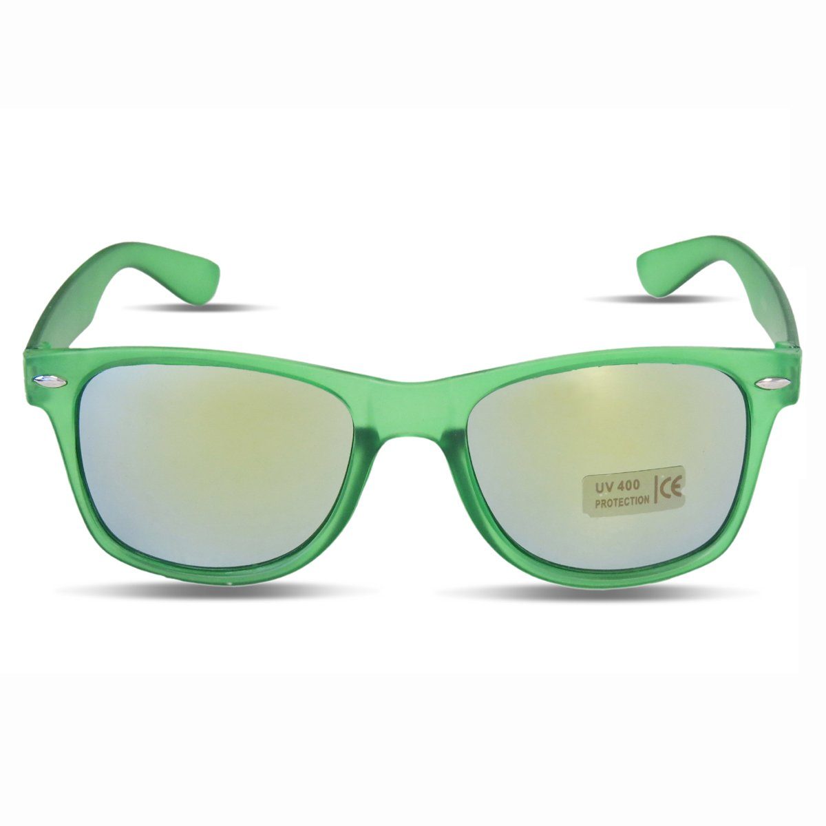 Sonia Originelli Sonnenbrille Sonnenbrille Fasching Verspiegelt Party Transparent Onesiz gruen | Sonnenbrillen