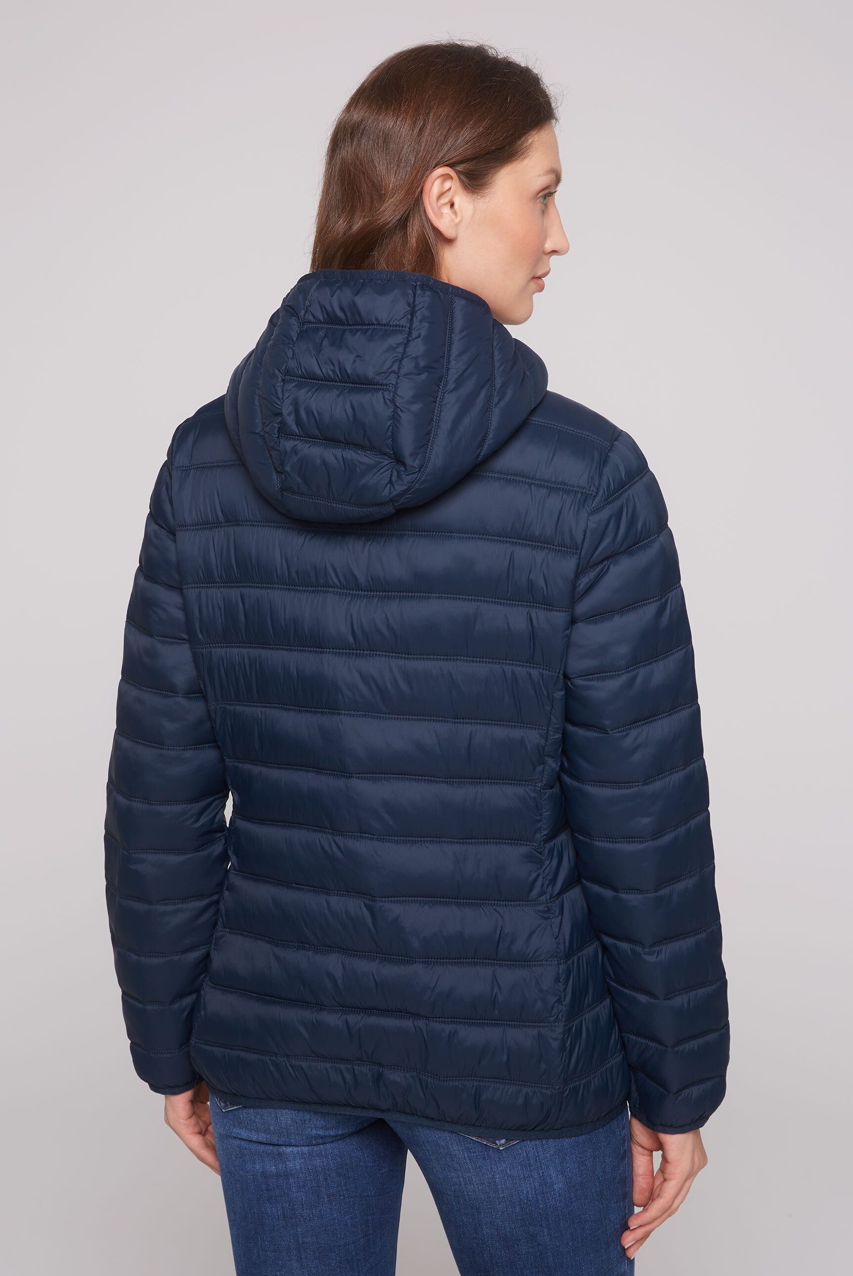 SOCCX Outdoorjacke mit elastischem Saumabschluss