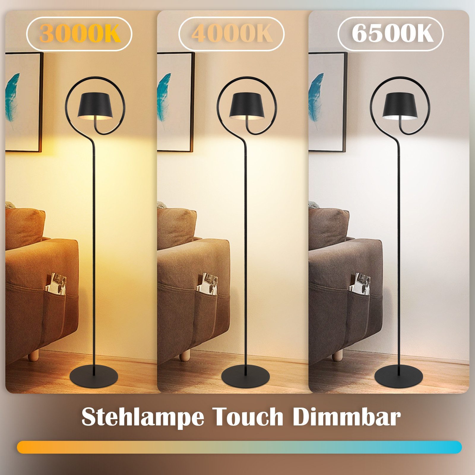 Nettlife LED Stehlampe LED Stehlampe Touch Kabellose Outdoor, Höhenverstell günstig online kaufen
