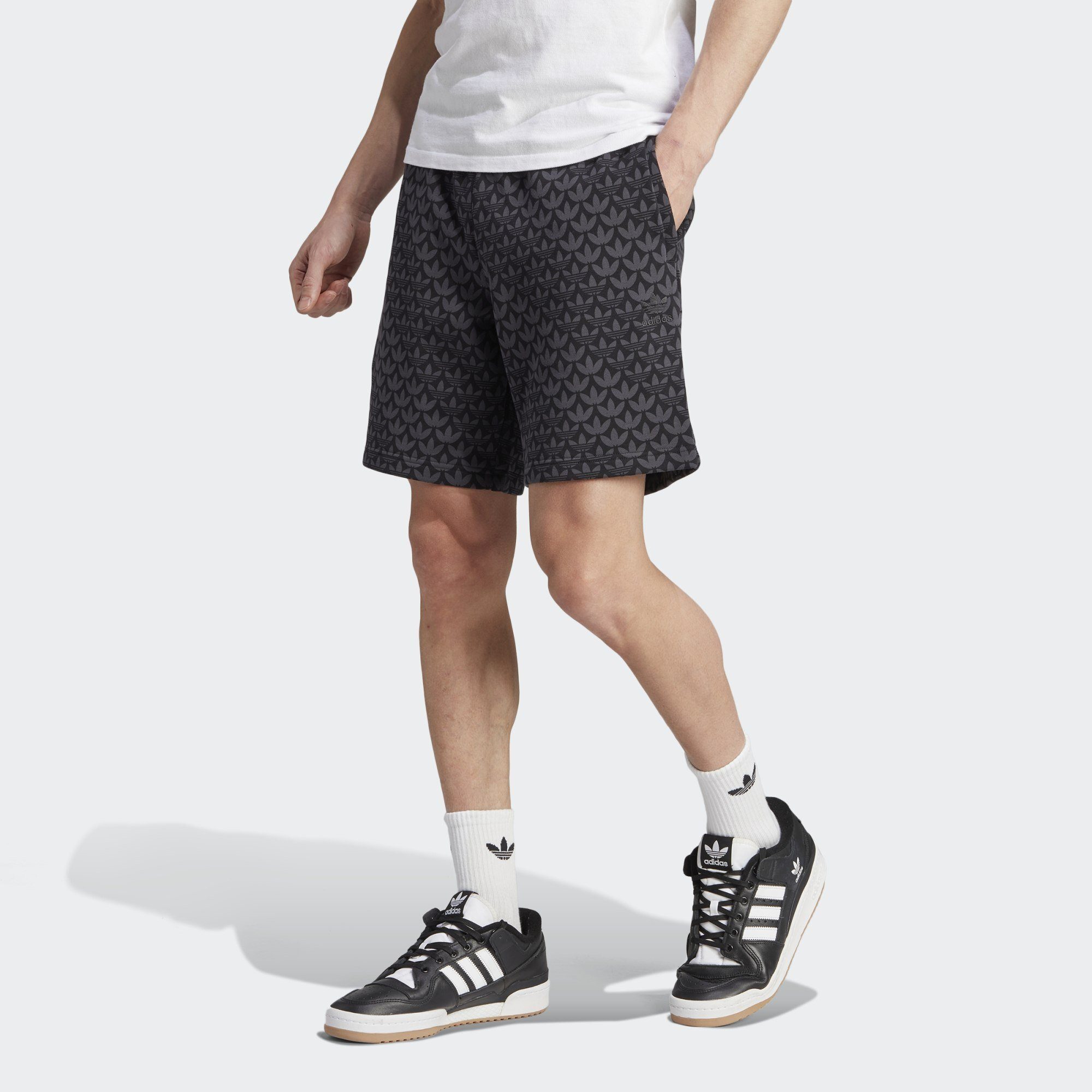 Shorts Black adidas SHORTS MONOGRAM GRAPHICS Originals