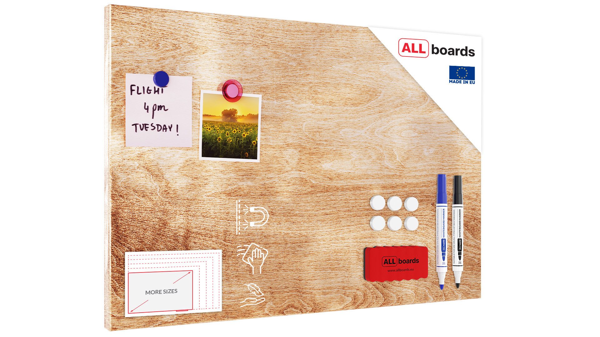 ALLboards Tafel Metallische Magnettafel, MetalBoard, MASSIVHOLZ günstig online kaufen