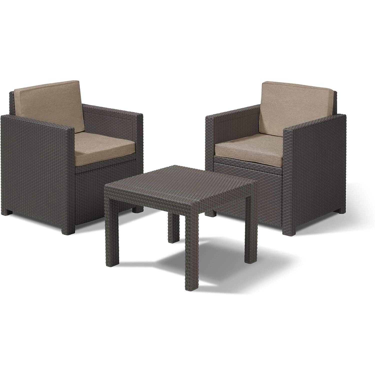 Allibert Balkonset "Victoria", braun, Polyrattan