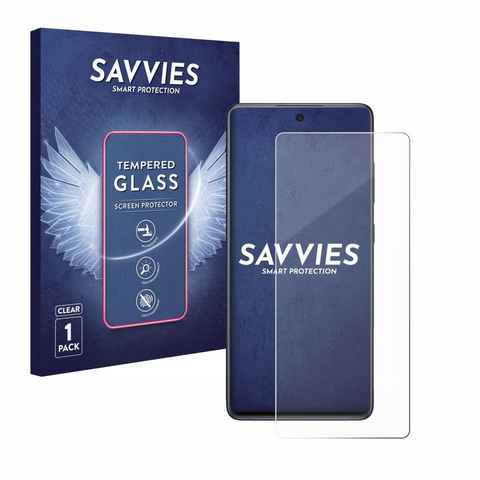 Savvies Panzerglas für Samsung Galaxy S20 FE, Displayschutzglas, Schutzglas Echtglas 9H Härte klar Anti-Fingerprint