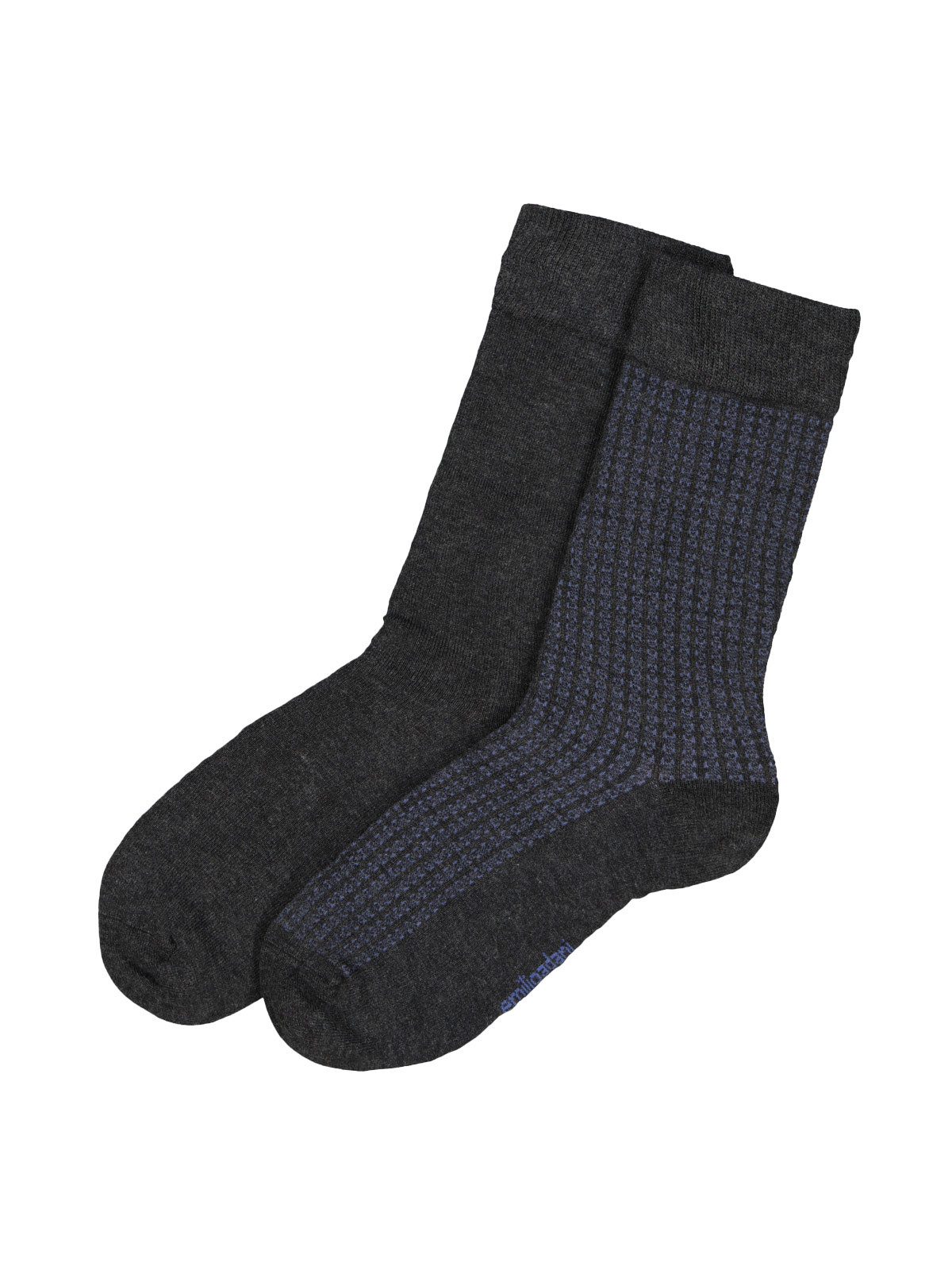 emilio adani Freizeitsocken emilio adani Herren Socke gemustert, Anthrazit