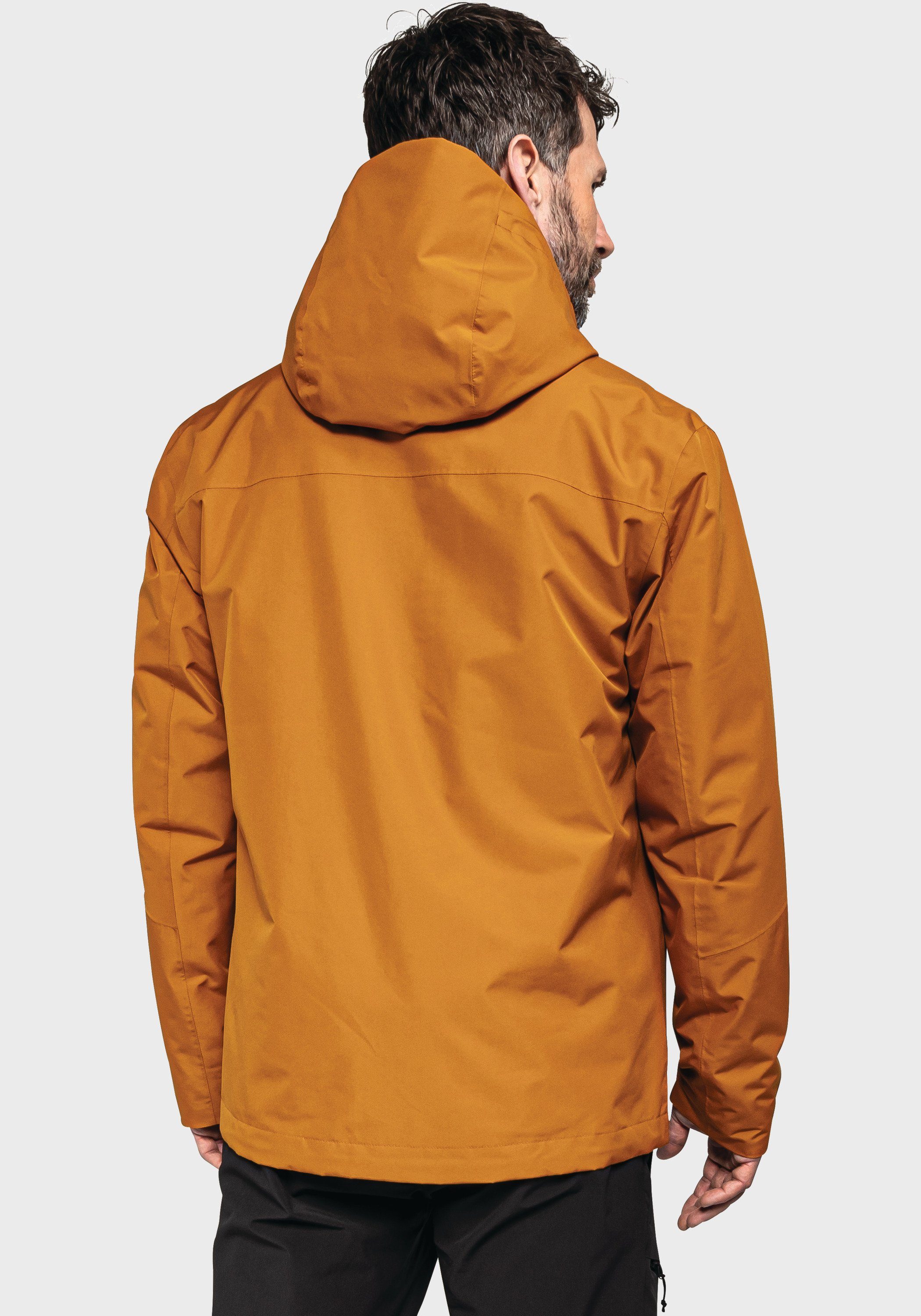 Jacket M Doppeljacke orange Partinello Schöffel 3in1