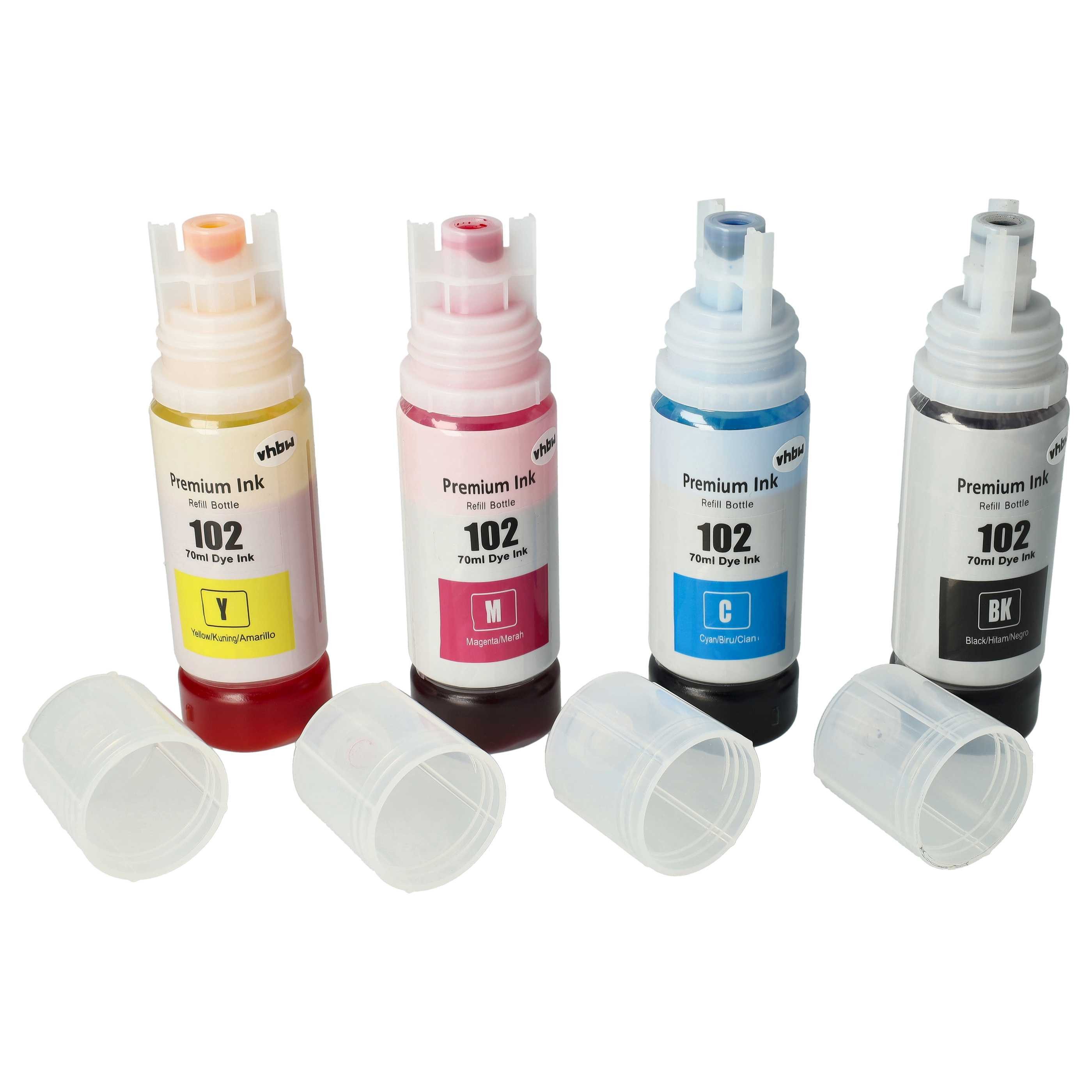 vhbw Nachfülltinte passend für Epson ET-3750, ET-4750, L4150, L4160 Tintens Nachfülltinte (für Epson, x)