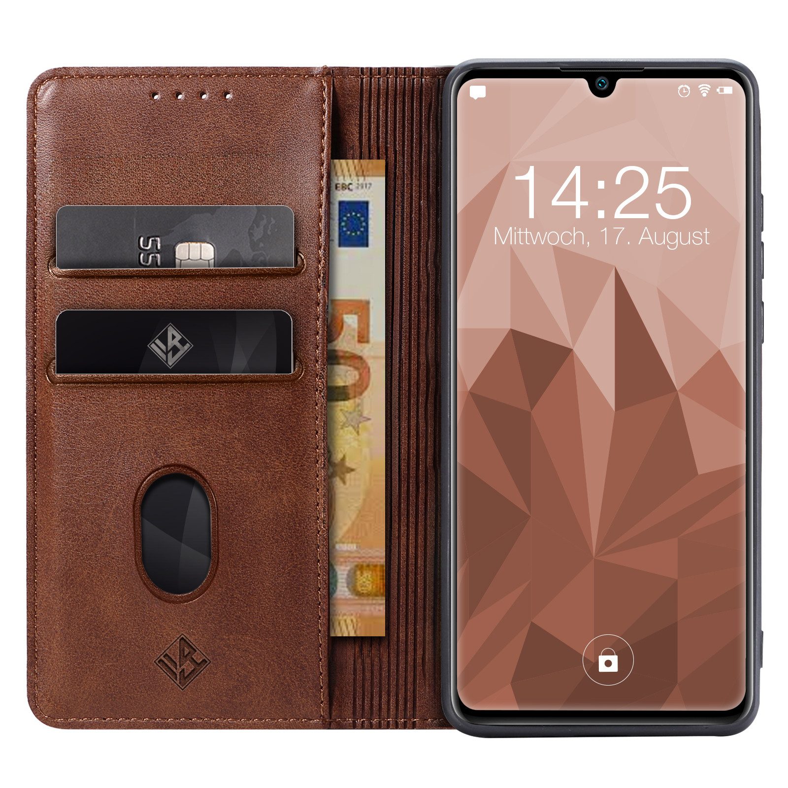Tec-Expert Handyhülle Tasche Hülle für Samsung Galaxy A41 6.1 Zoll, 6.1", Cover Klapphülle Case mit Kartenfach Fliphülle aufstellbar