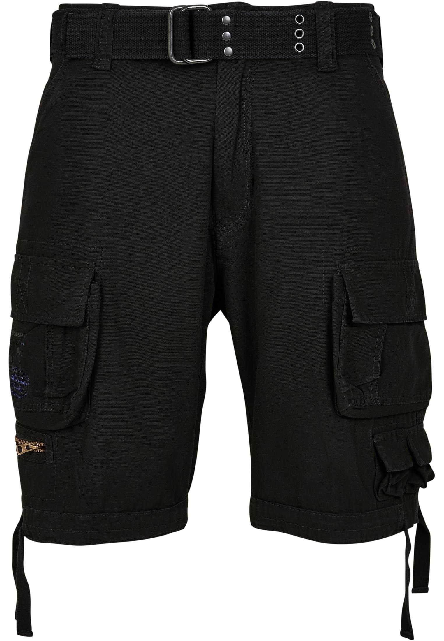 Stoffhose Shorts Vintage black Cargo Herren (1-tlg) Brandit Savage