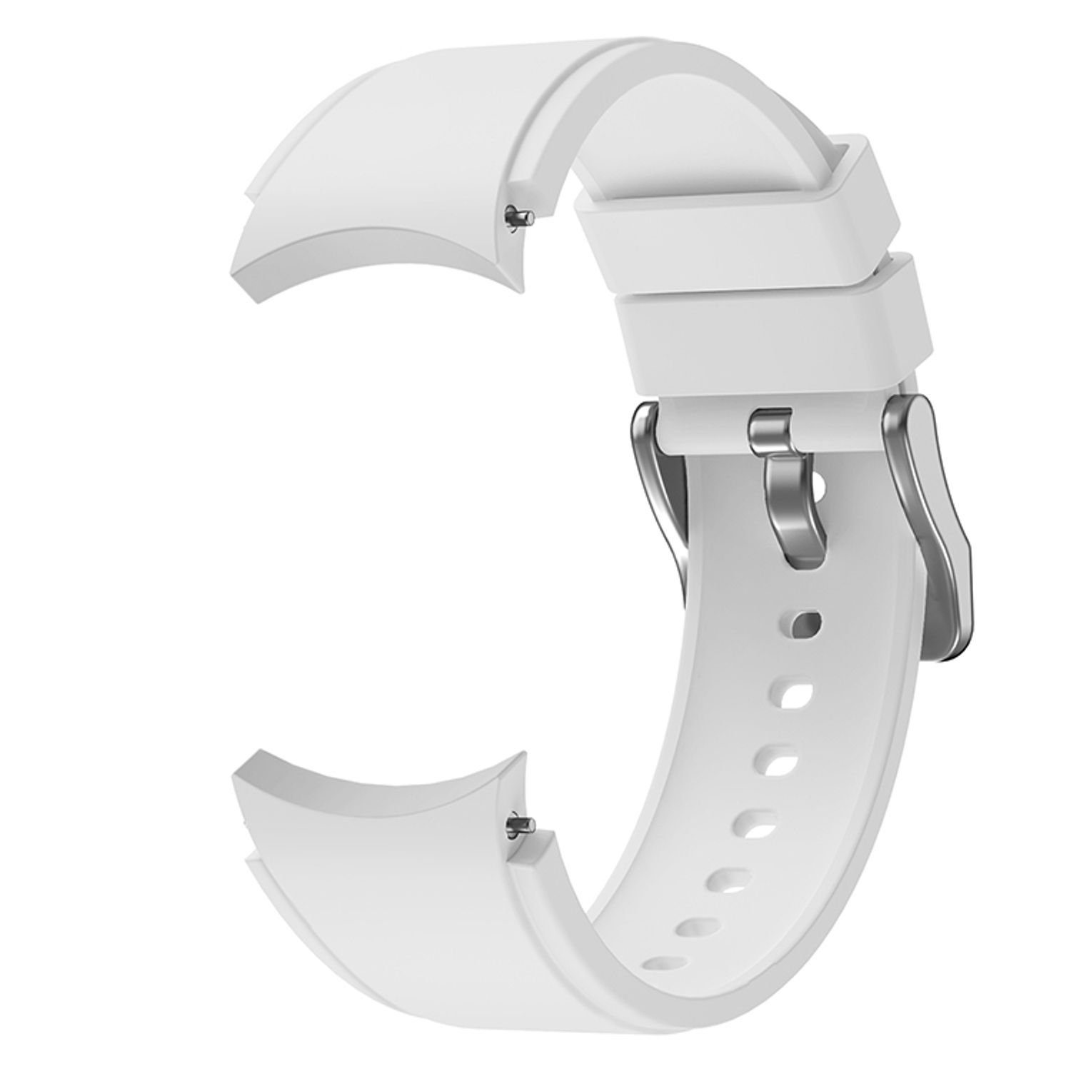 König Design Smartwatch-Armband Samsung Samsung Watch Galaxy Sport Smartwatch-Armband 4 4 Weiß Galaxy für 40mm, Armband Ersatz Silikon 40mm Watch