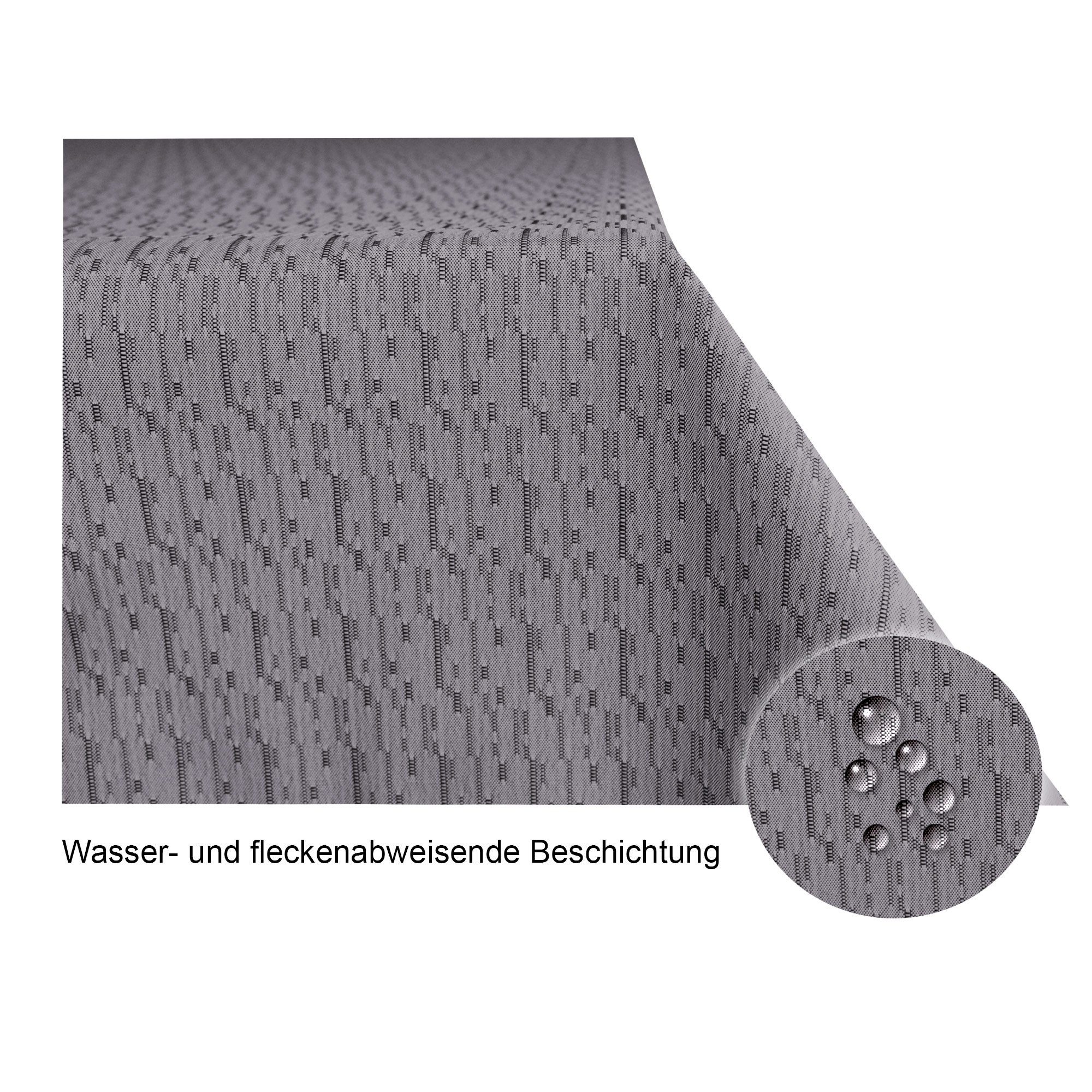 Haus und Deko Tischdecke Tischdecke Outdoor 90x90 cm Jacquard wetterfest (1 günstig online kaufen