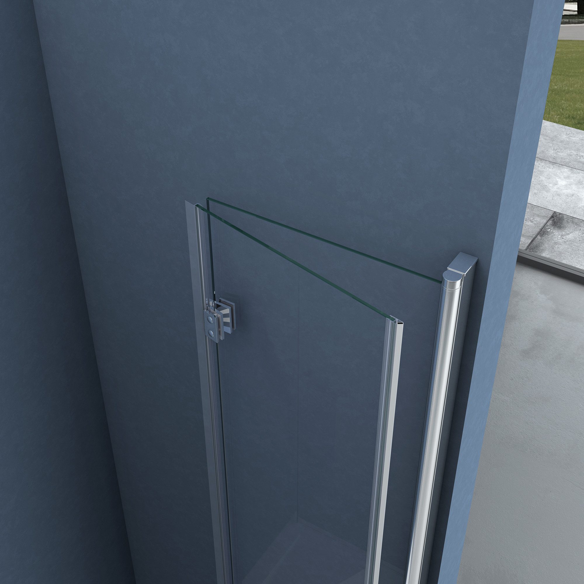 doporro Eckdusche Eck-Duschkabine Ravenna27 ESG-Sicherheitsglas inkl. Easy-Clean, BxT: 70x75 cm, Einscheibensicherheitsglas