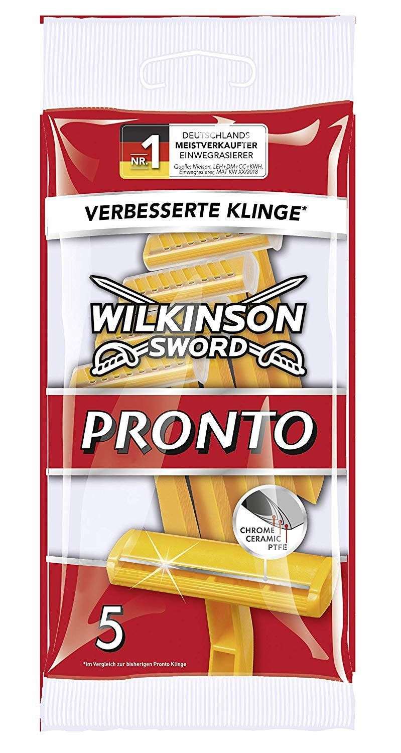 Chrom mit Einwegrasierer Pronto 5er Wilkinson Notizbuch Wilkinson Sword