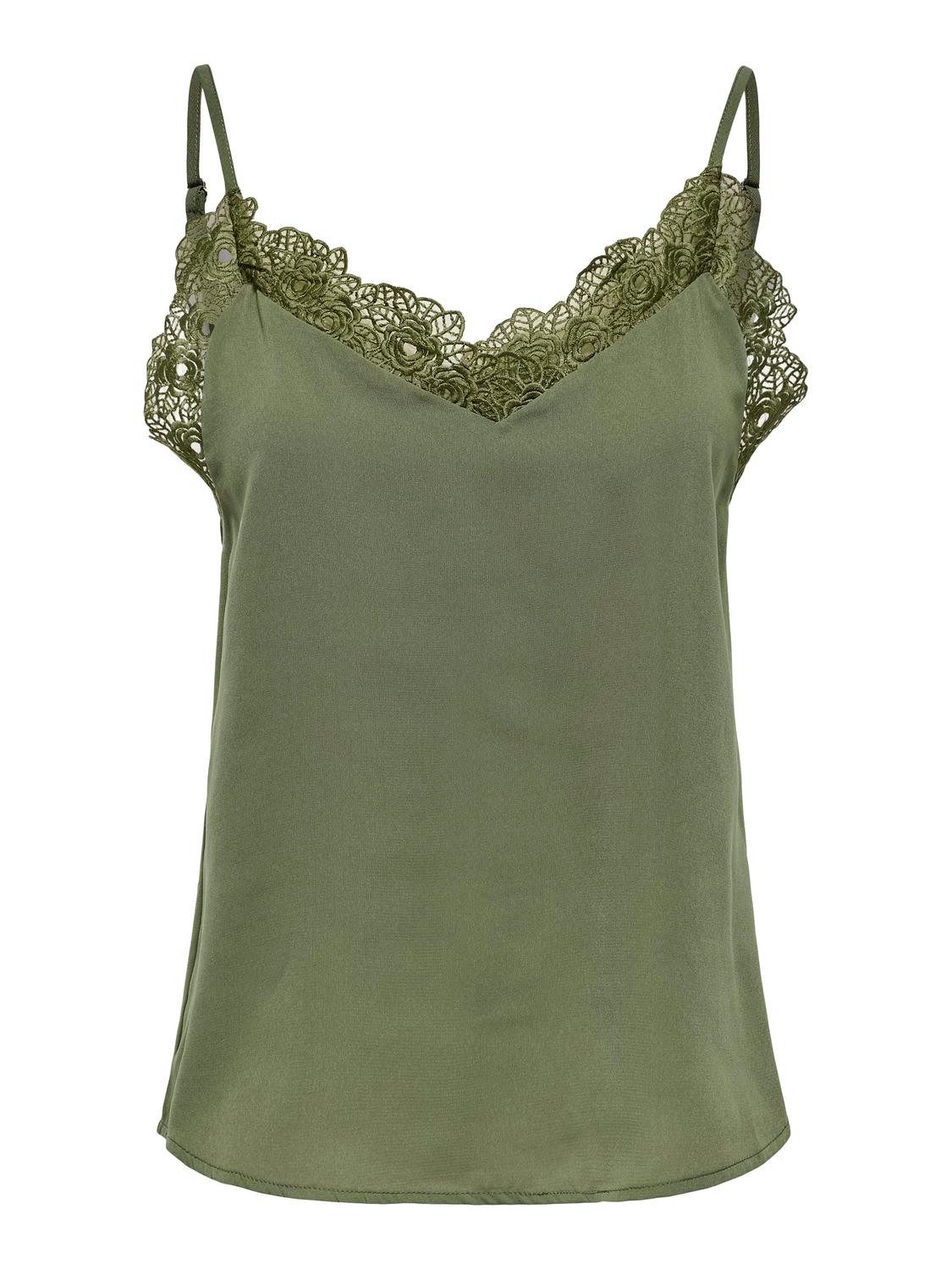 ONLY Spaghettitop ONLELLEY FR LACE SINGLET günstig online kaufen