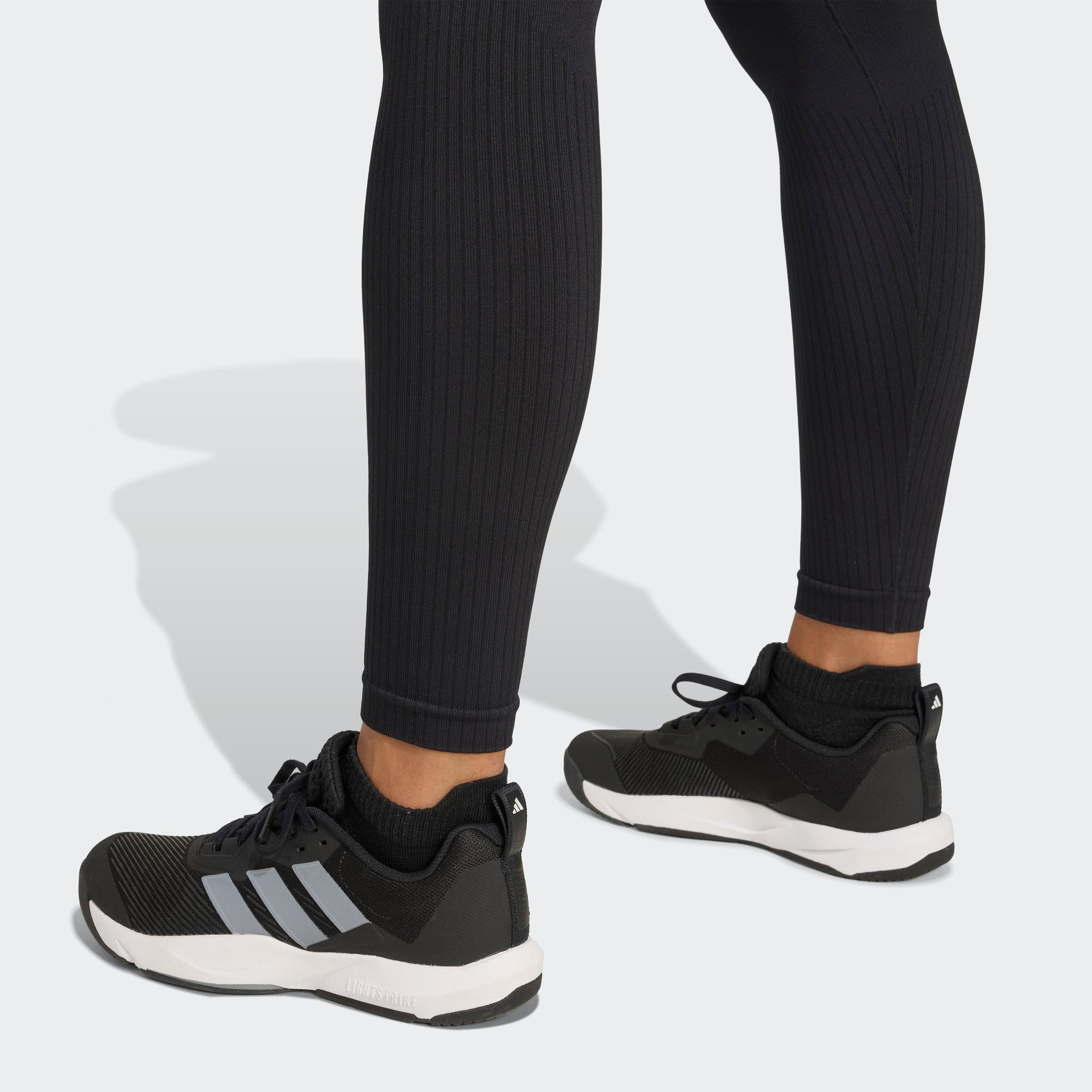 adidas Performance Trainingstights WE KNIT 1/1 L mit nahtlosem Strickmaterial, ohne Verschluss, stützende Passform