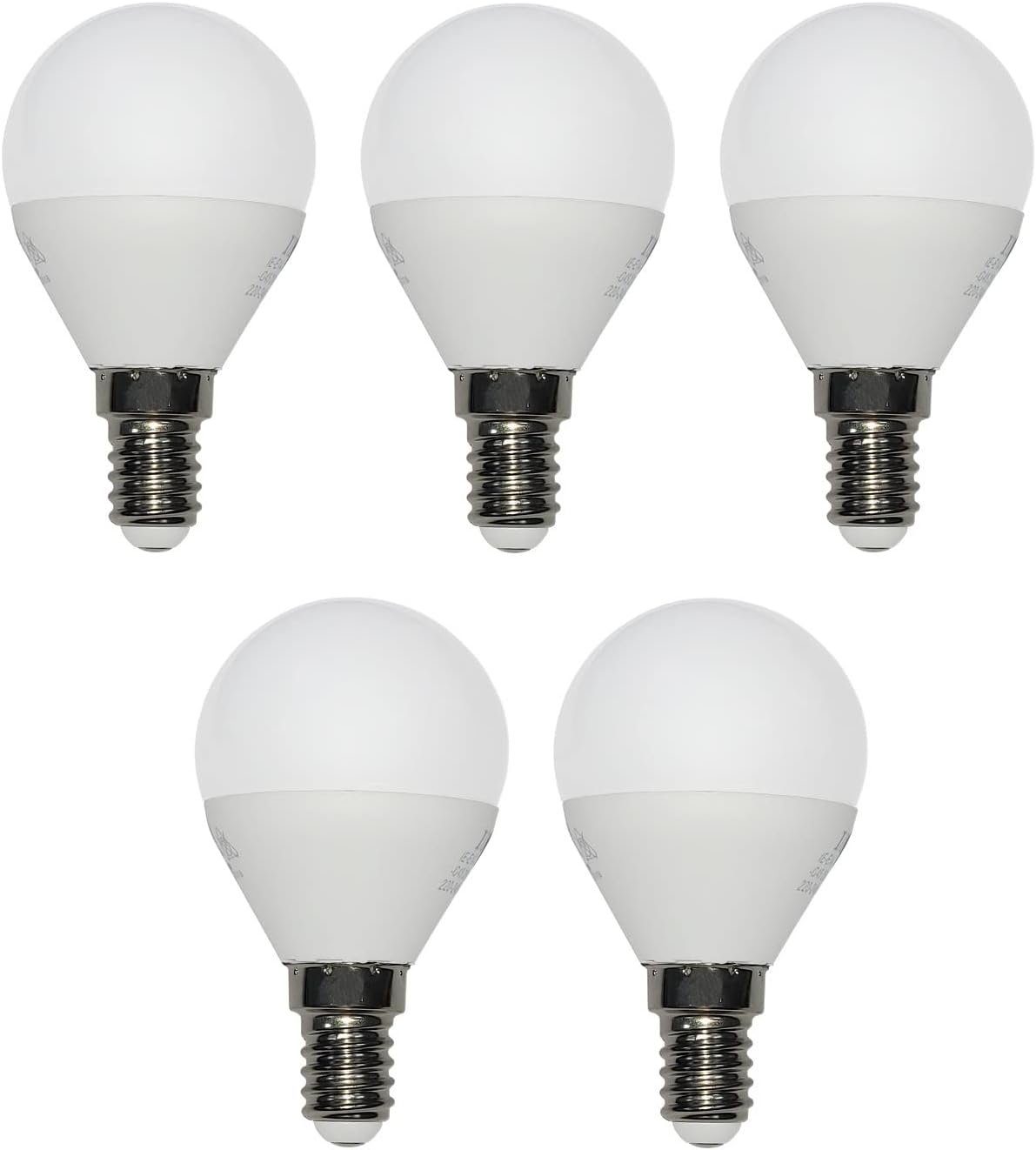 Provance LED-Leuchtmittel 5 x LED Leuchtmittel Kugel E14 4W 320lm 4000K, E14, neutralweiß
