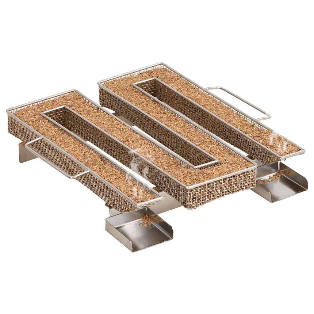 vidaXL Grillspieß Kaltrauchgenerator 4-Seitig 22,5 cm Edelstahl