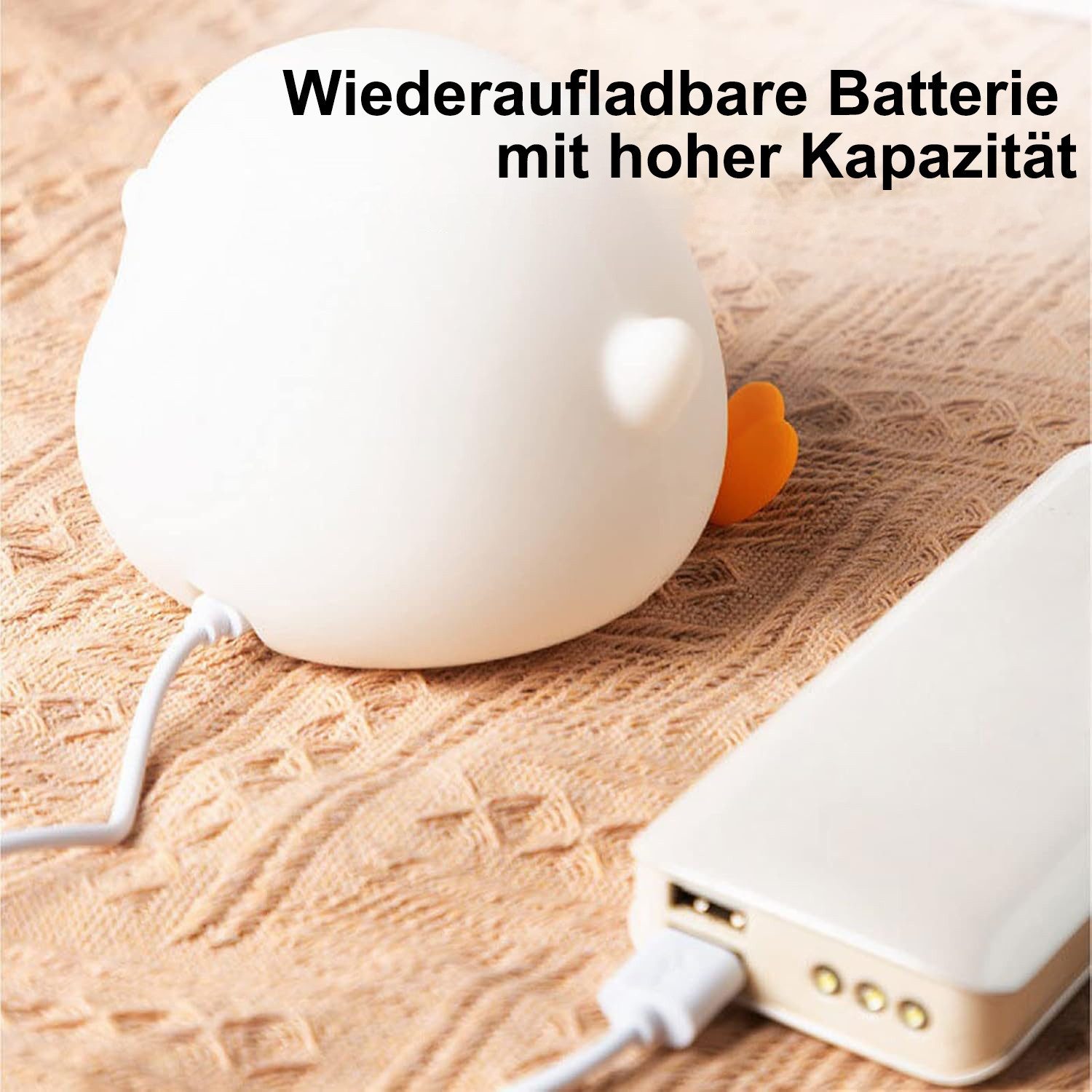 SinLaw LED Nachtlicht Enten Nachtlicht,Nachtlicht süße Tiere Silikon Kinder Nachtlicht, Dimmbar, Baby Tischlampe für Kinderzimmer Babyzimmer Deko