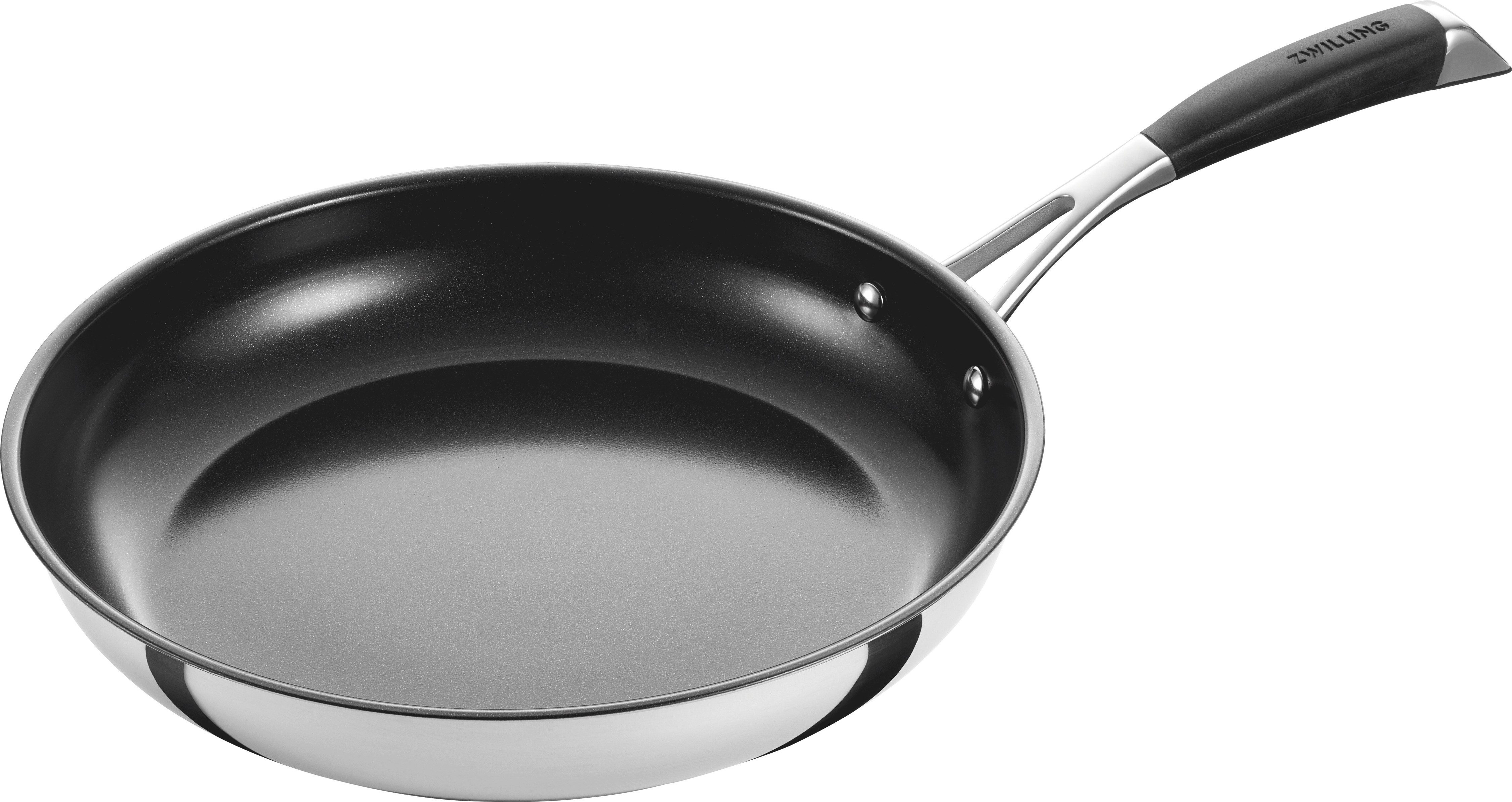 Zwilling Pfannen-Set Core, Edelstahl 18/10 (Set, 3-tlg., je 1 Pfanne 20 cm, 24 cm & 28 cm), Keramik-Antihaftbeschichtung, Edelstahl, Stay-Cool-Griff, Induktion