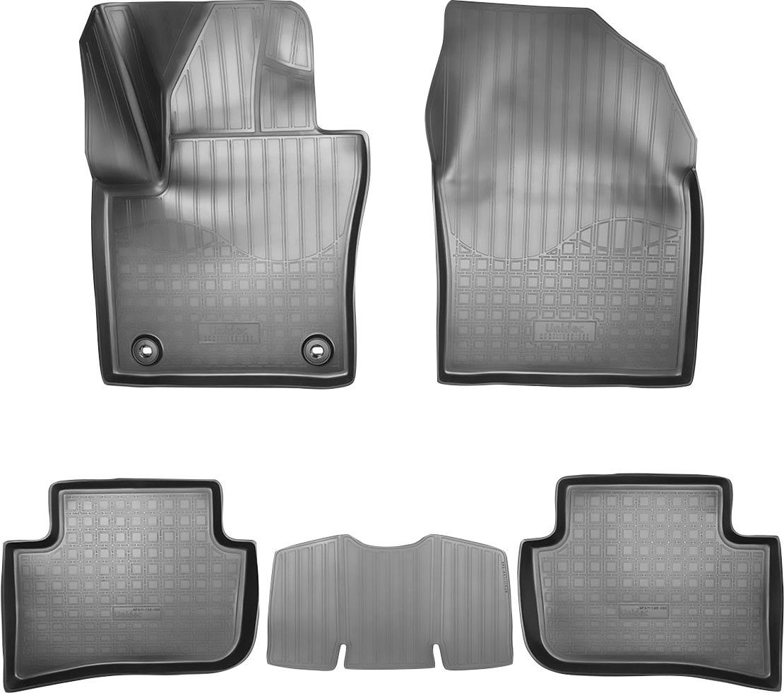 RECAMBO Passform-Fußmatten CustomComforts (4 für Passform C-HR, St), ab Allradantrieb 2016, Toyota perfekte