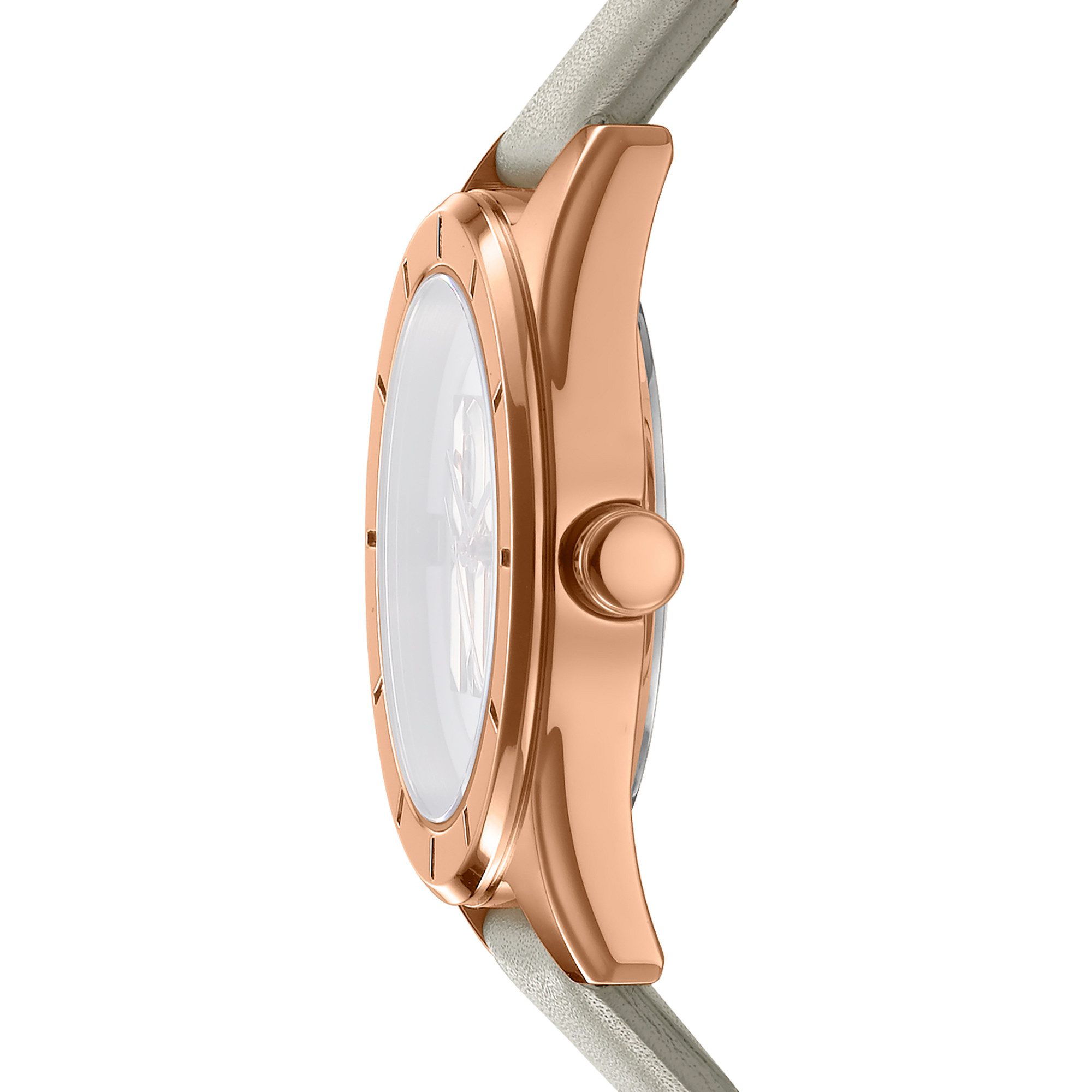 DKNY Quarzuhr Chambers Midi DK1L016L0035, Armbanduhr, Damenuhr, Lederarmband, analog