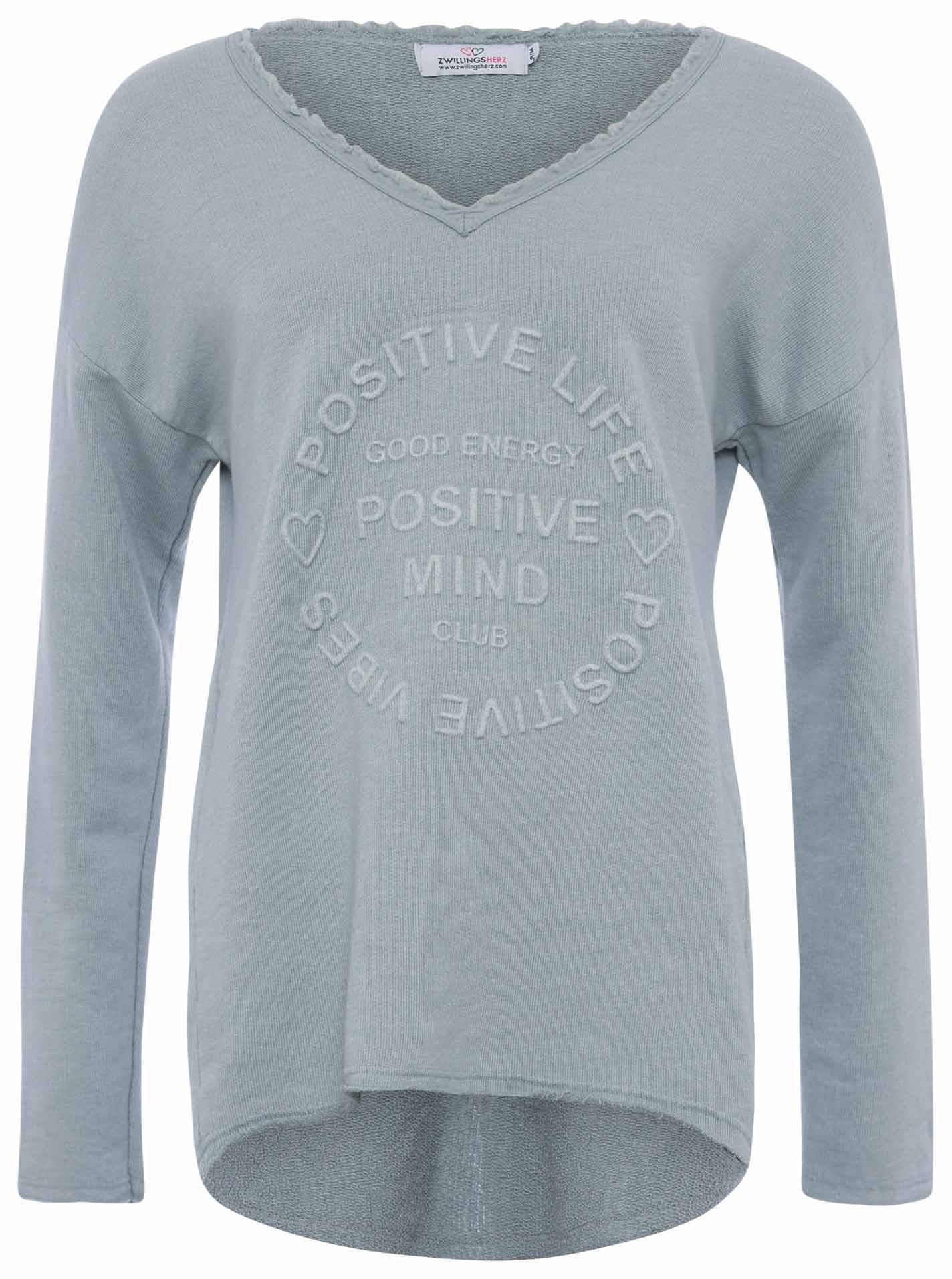 Zwillingsherz Sweatshirt "Positive Mind"